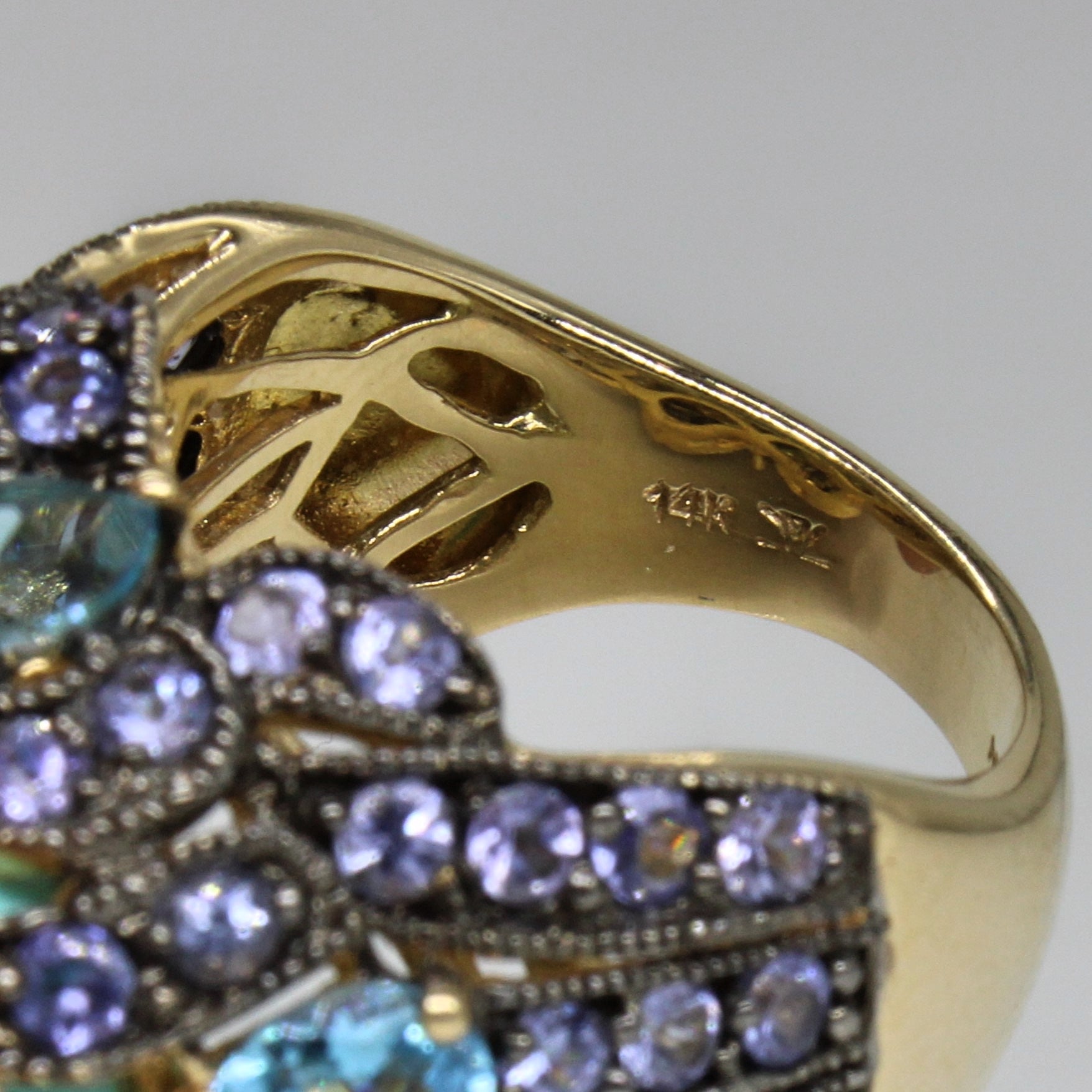 'Le Vian' Persian Turquoise Cocktail Ring | 15.23ctw | SZ 5 | - 100 Ways