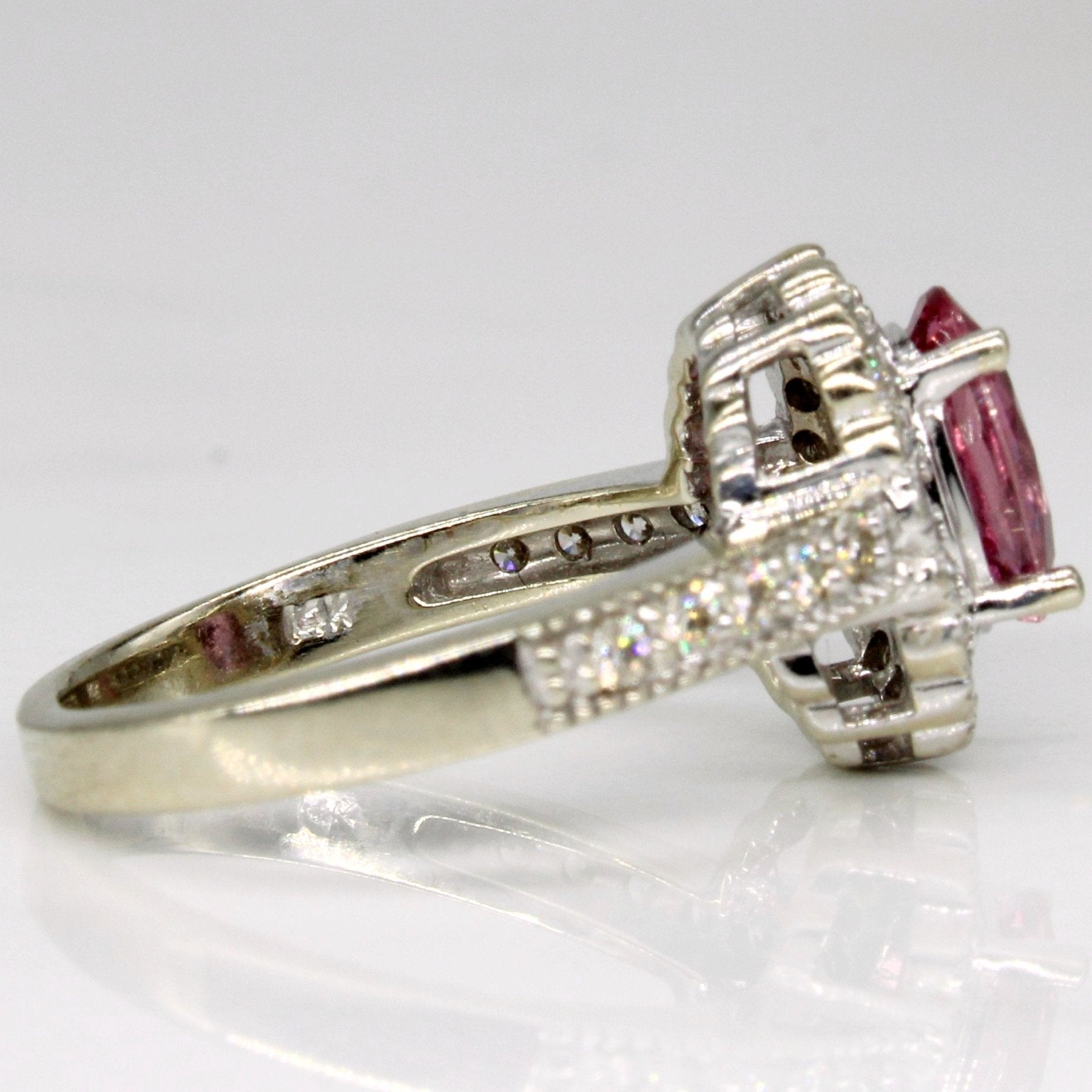 'Le Vian' Pink Sapphire & Diamond Ring | 1.10ct, 0.35ctw | SZ 5 | - 100 Ways