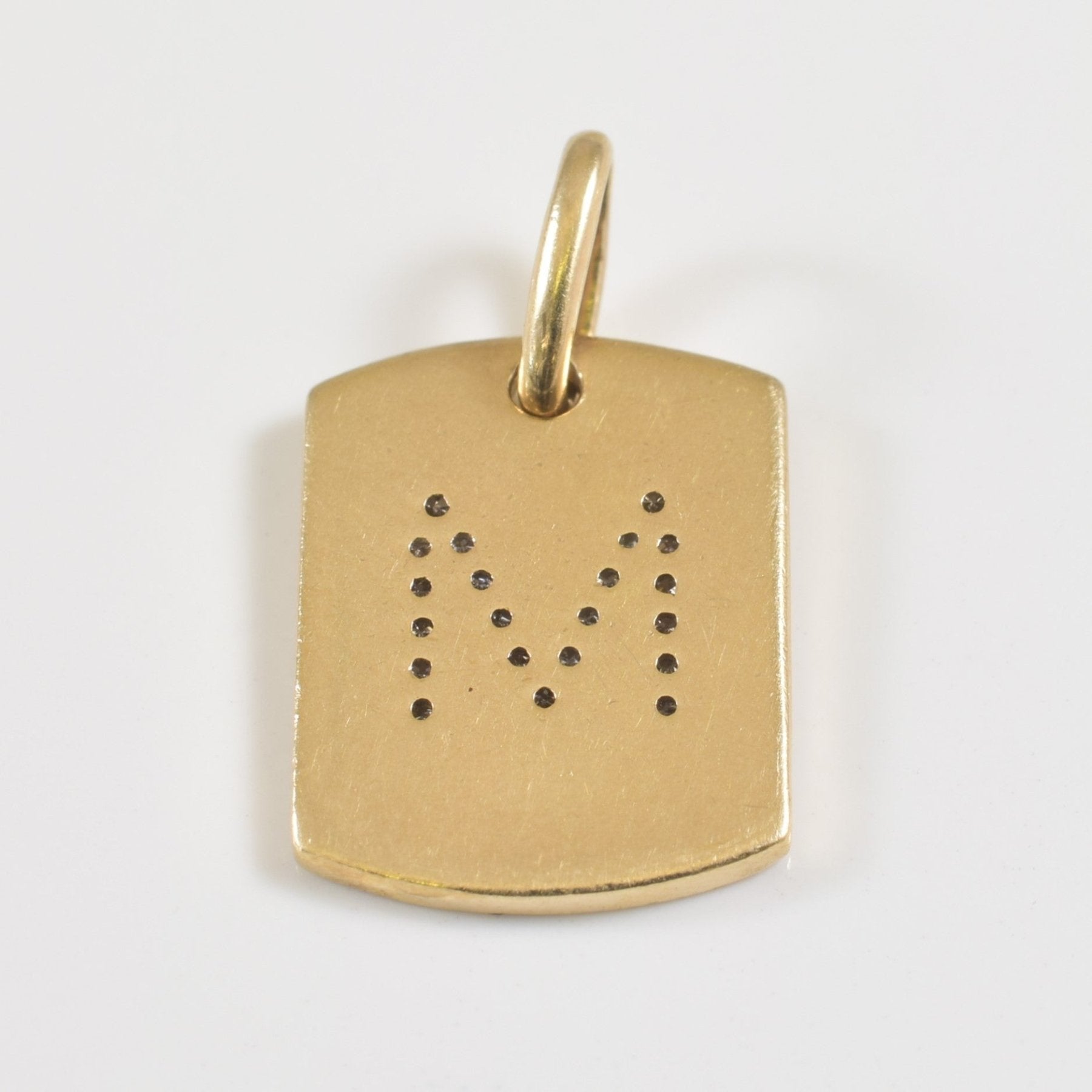 'M' Diamond Pendant | 0.07ctw | - 100 Ways