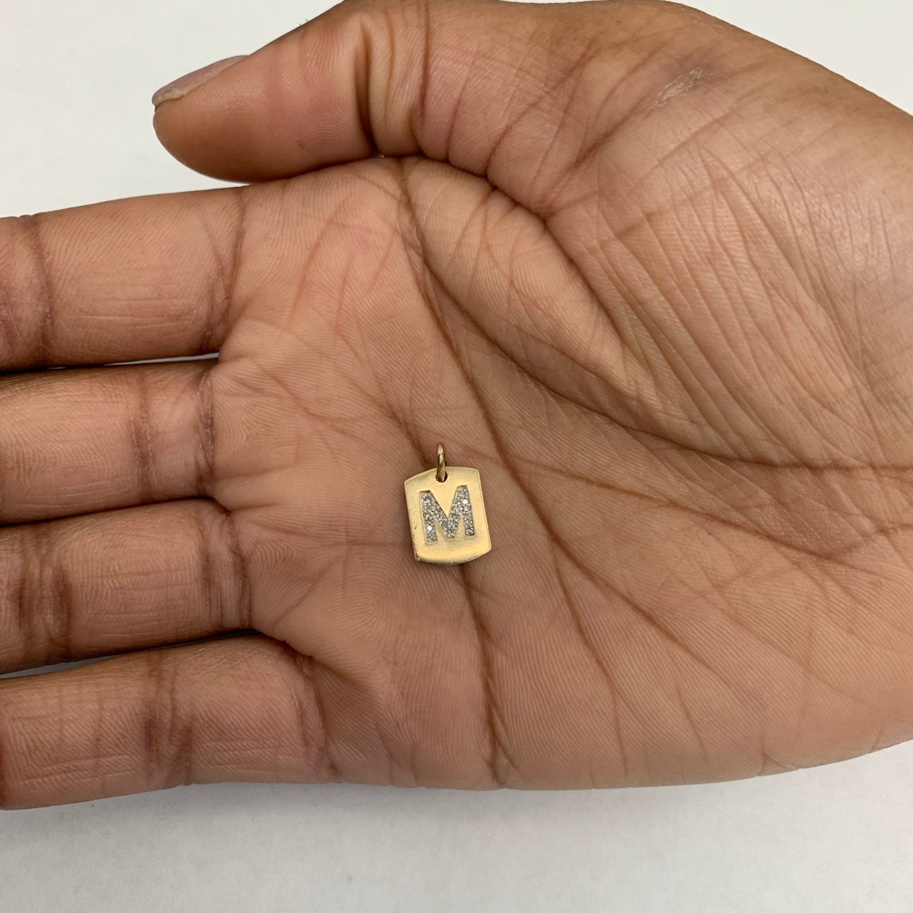 'M' Diamond Pendant | 0.07ctw | - 100 Ways