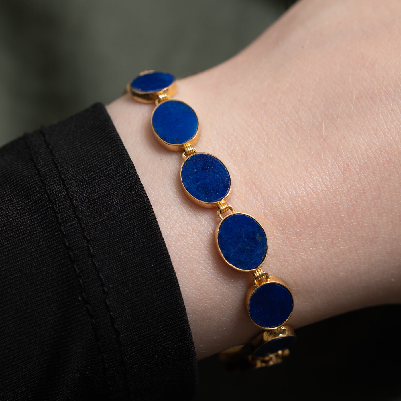 Dyed Lapis Gemstone Bracelet | 14.00ctw | 7"