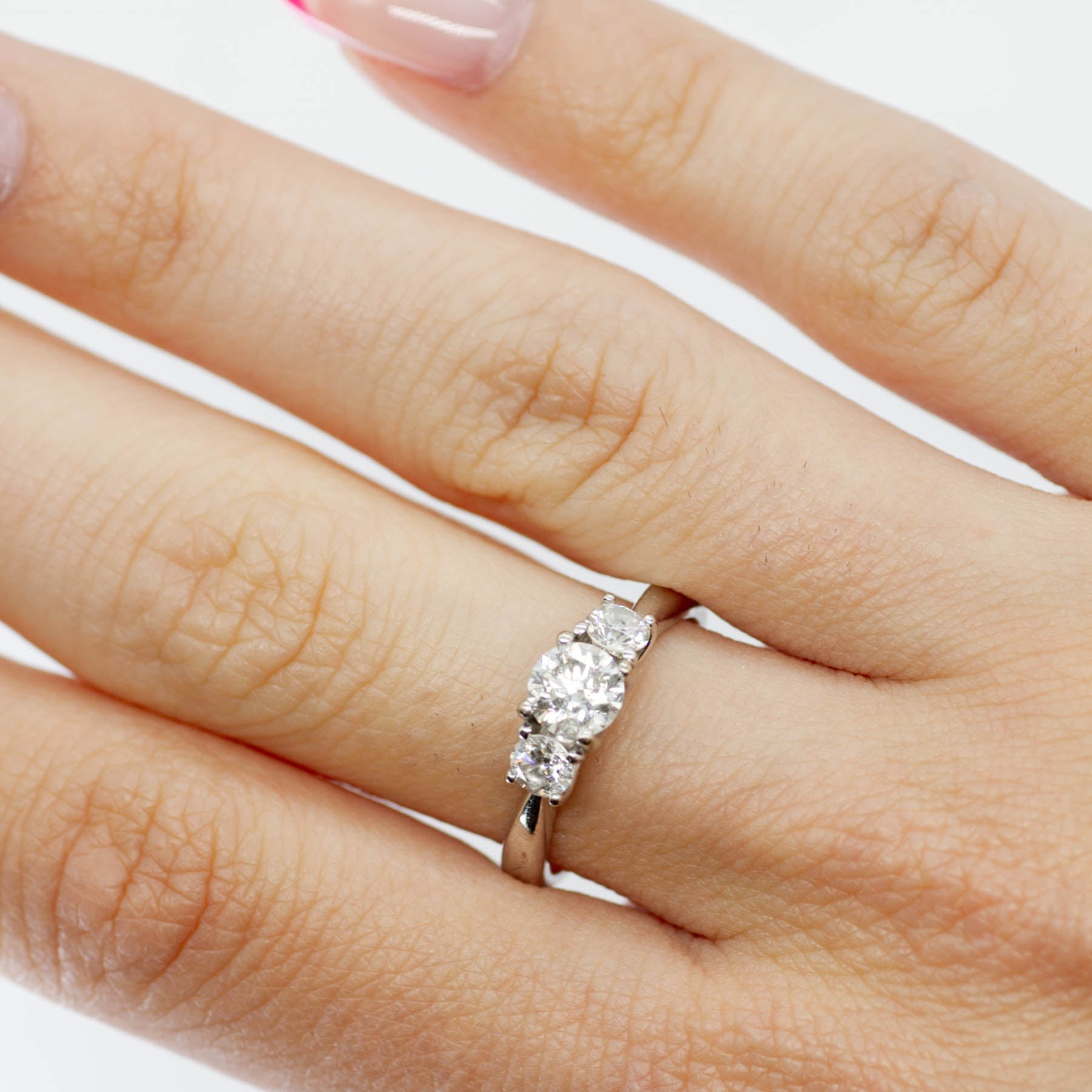 'Michael Hill' Diamond Three Stone Engagement Ring | 1.00ctw | SZ 6 | - 100 Ways