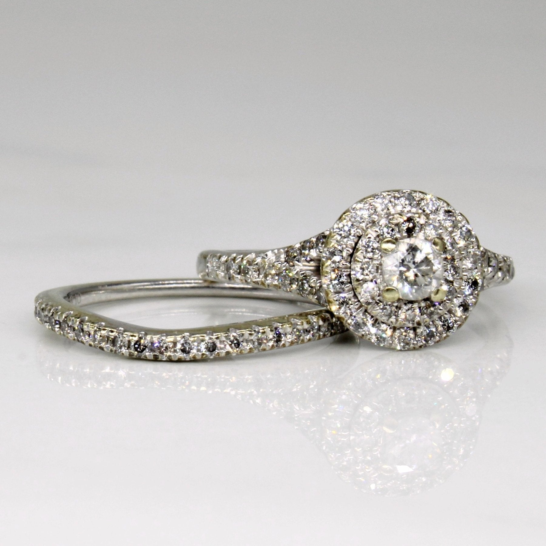 'Michael Hill' Diamond Wedding Ring Set | 0.60ctw | SZ 3.75 | - 100 Ways