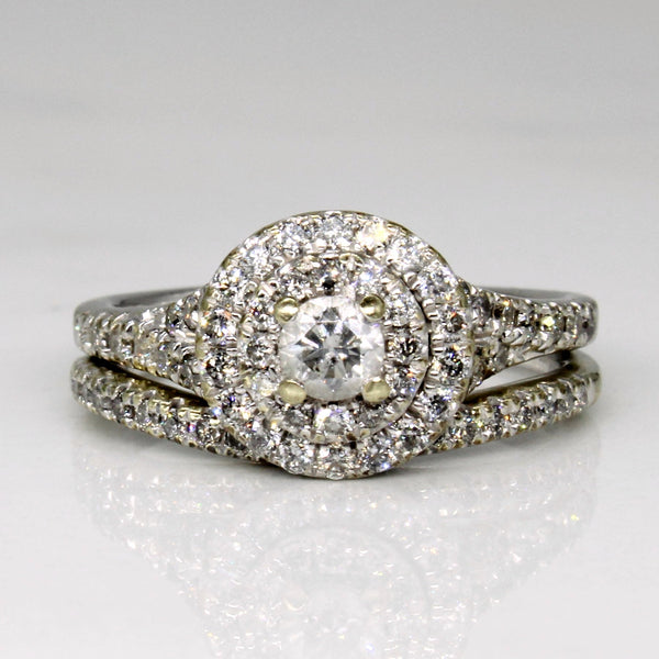'Michael Hill' Diamond Wedding Ring Set | 0.60ctw | SZ 3.75 |