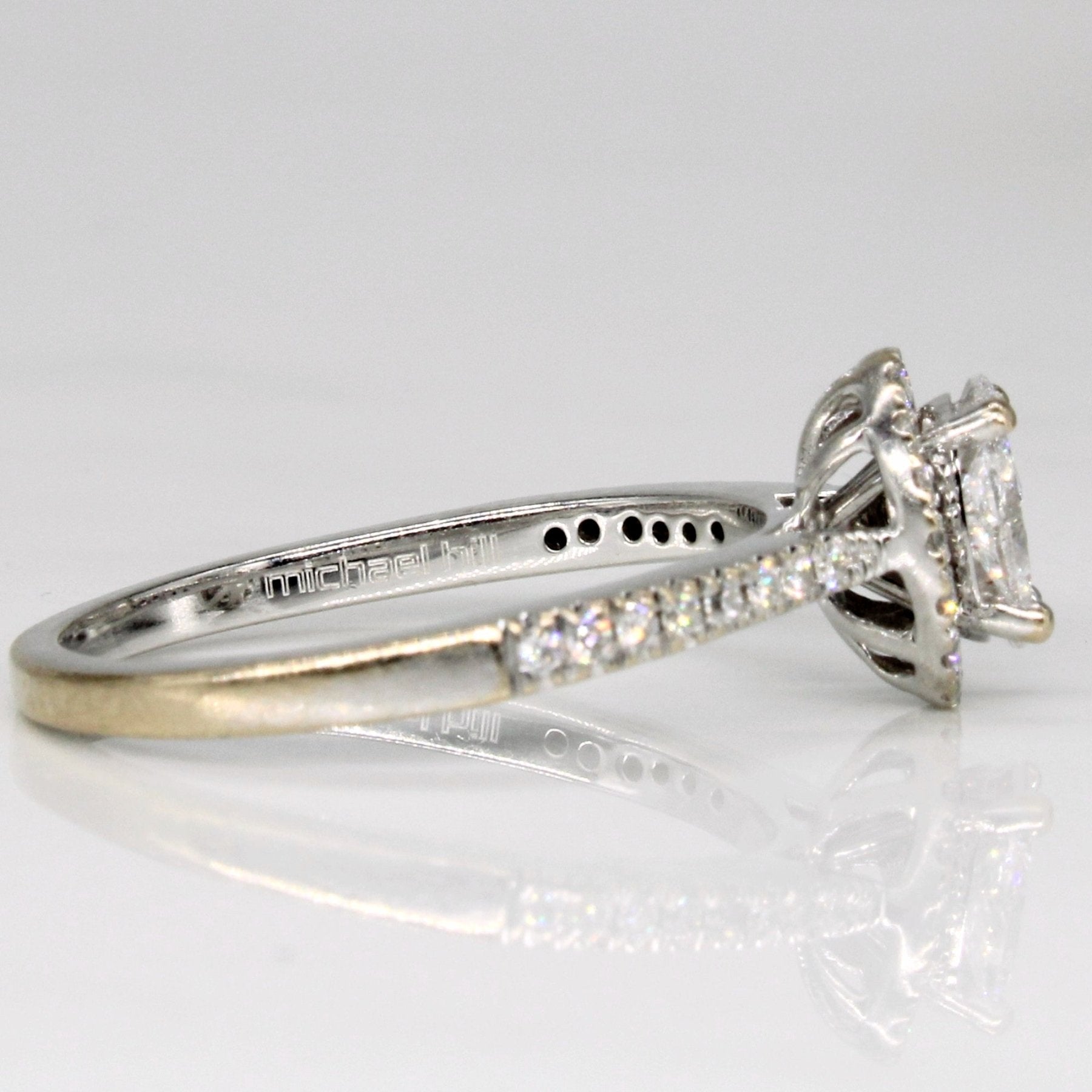 'Michael Hill' Fan Cut Diamond Engagement Ring | 0.50ctw | SZ 7 | - 100 Ways