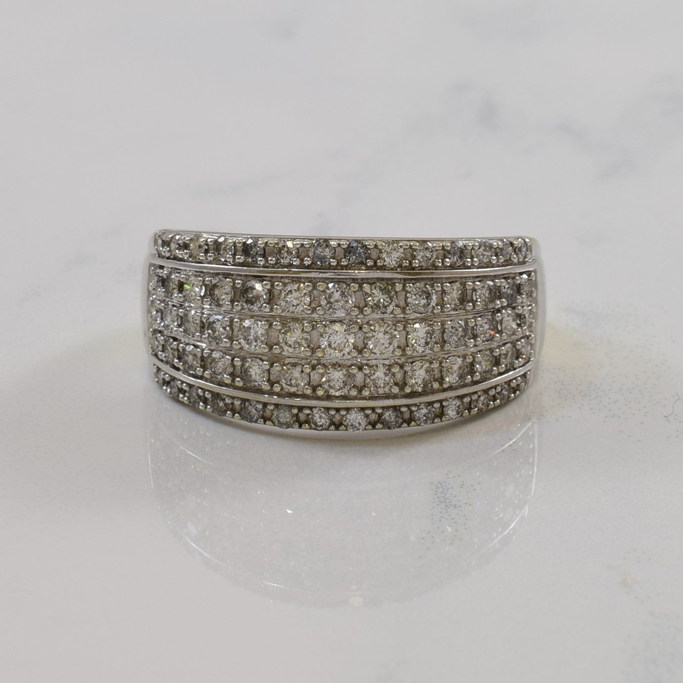'Michael Hill' Wide Diamond Ring | 1.00ctw | SZ 9.75 | - 100 Ways