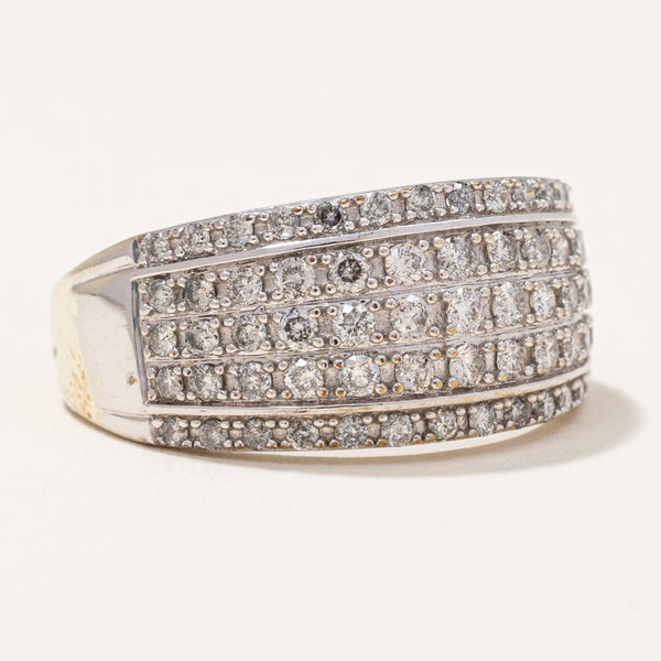 'Michael Hill' Wide Diamond Ring | 1.00ctw | SZ 9.75 |