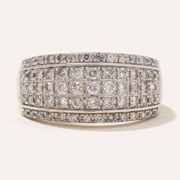 'Michael Hill' Wide Diamond Ring | 1.00ctw | SZ 9.75 |