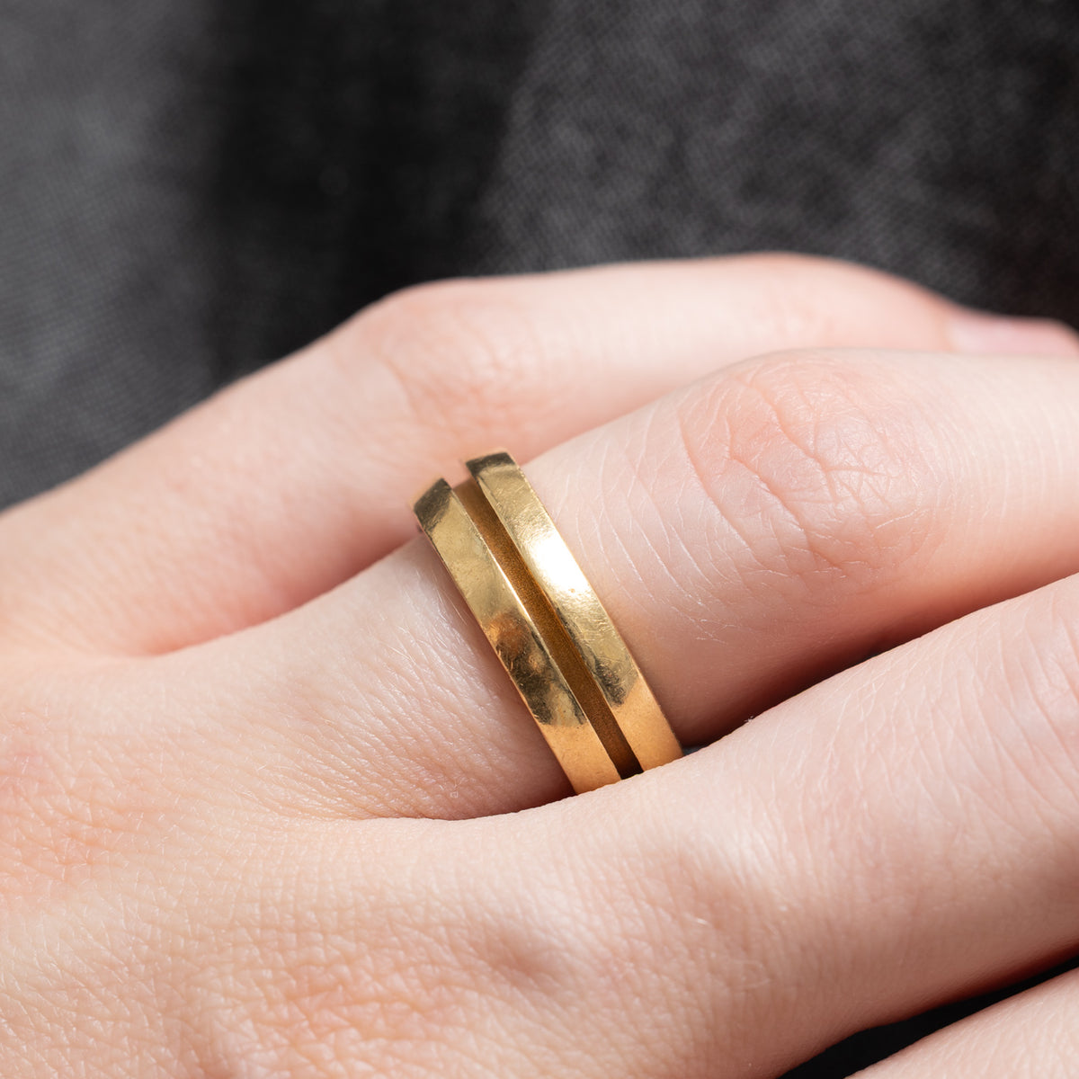 'Tiffany & Co.' Atlas 18k Gold Groove Ring | 6mm | SZ 6.5