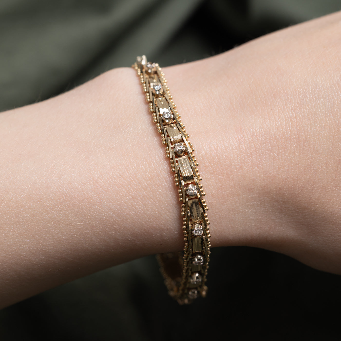 Diamond Fancy Link Bracelet | 0.57ctw | 7"