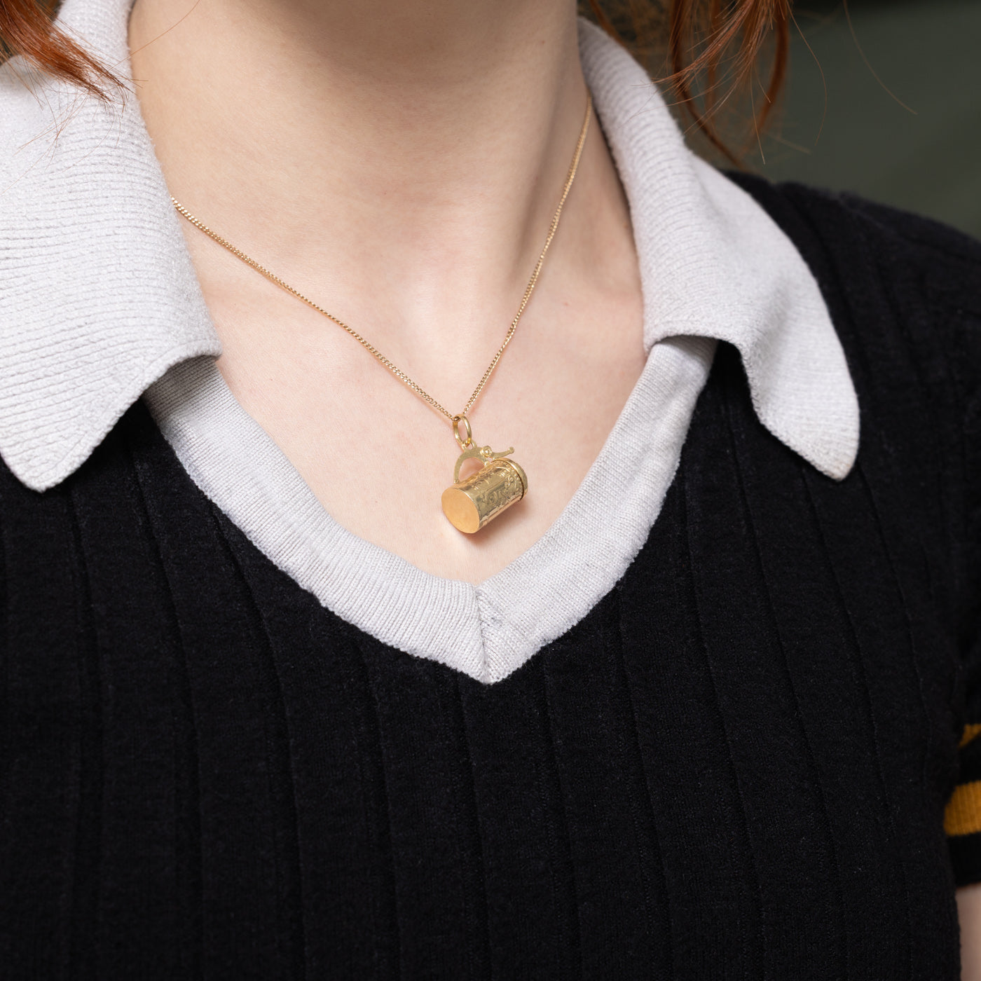 14k Yellow Gold Beer Stein Charm