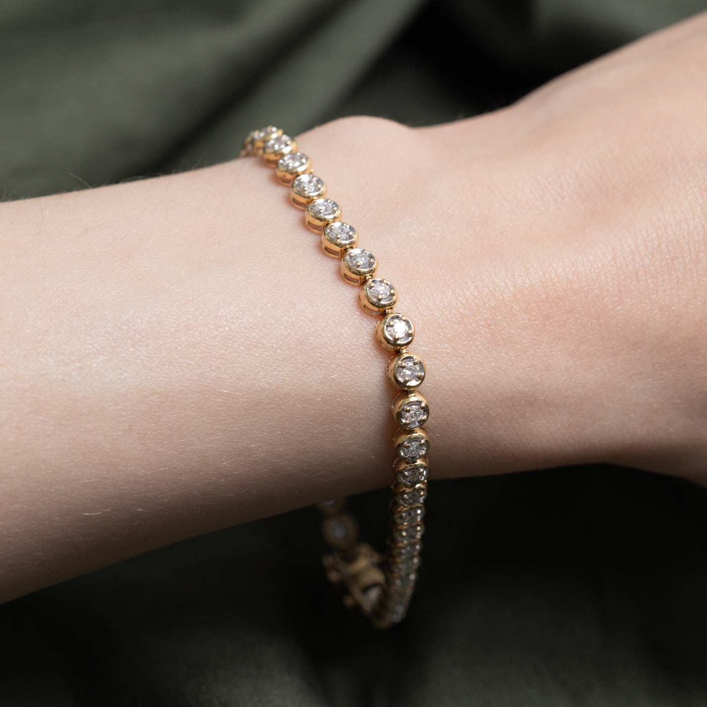 Illusion Set Diamond Tennis Bracelet | 1.17ctw | 7.5"