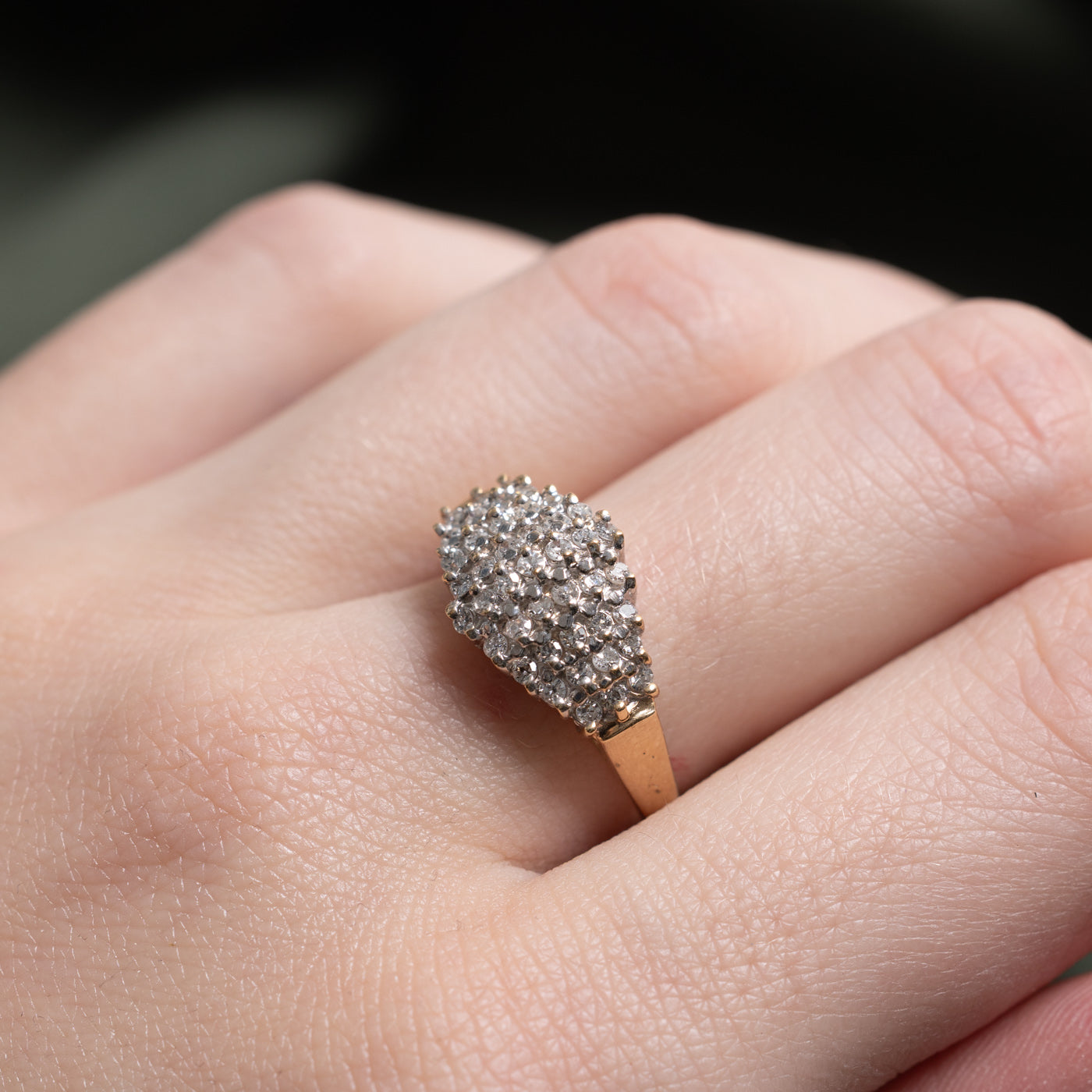 Pave Set Diamond Cluster Ring | 0.43ctw | SZ 6.75 |