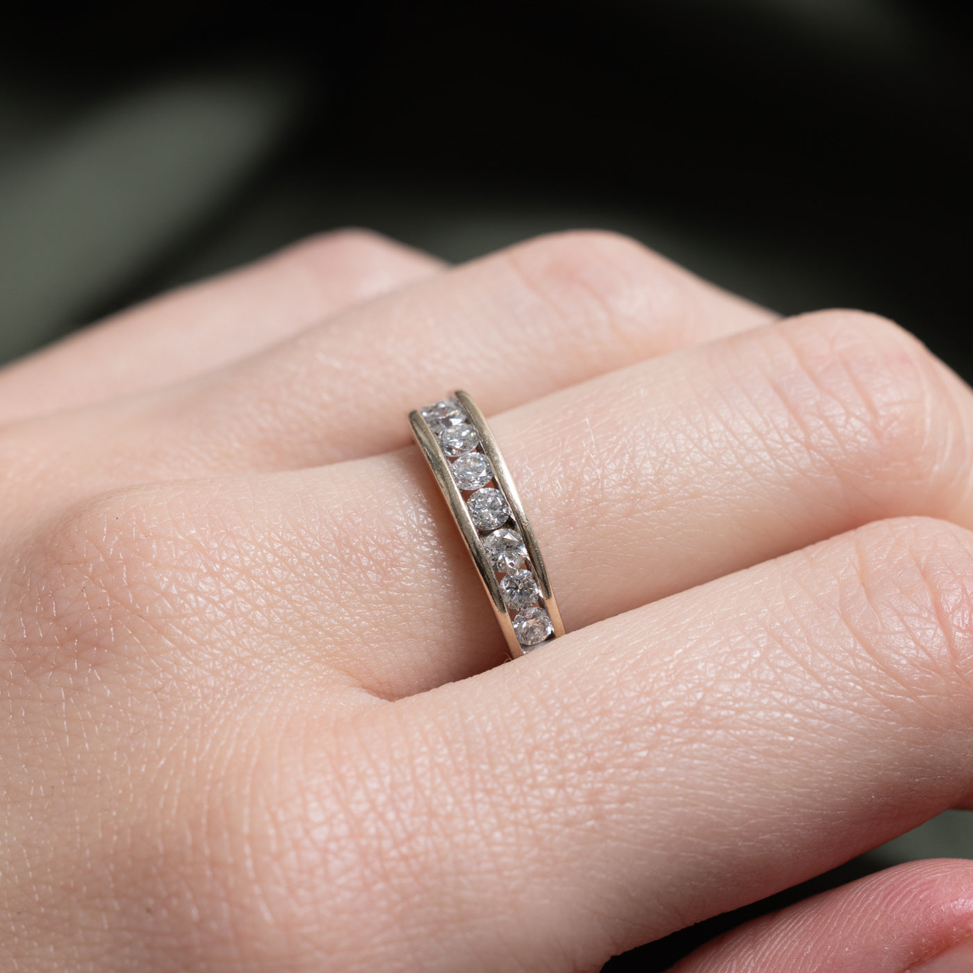 Channel Set Diamond Semi Eternity Band | 1ctw | SZ 6.0 |