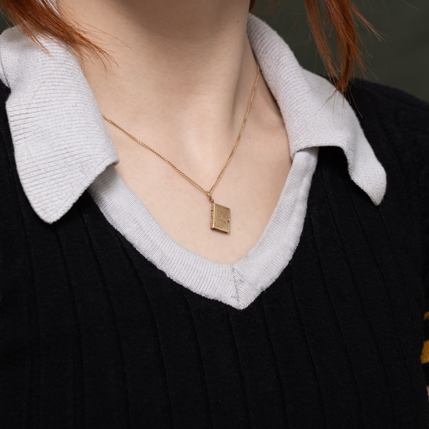 10k Yellow Gold Bible Charm