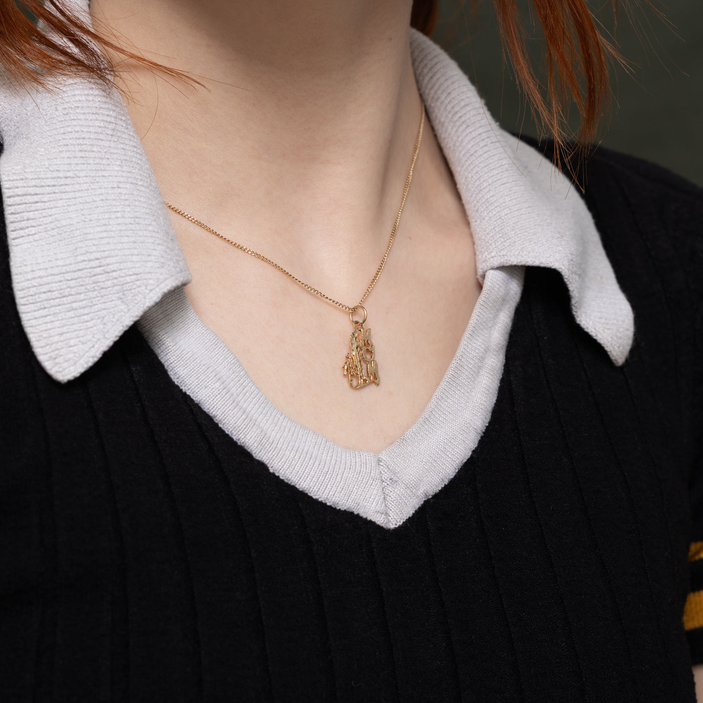 10k Yellow Gold "#1 Mom" Charm