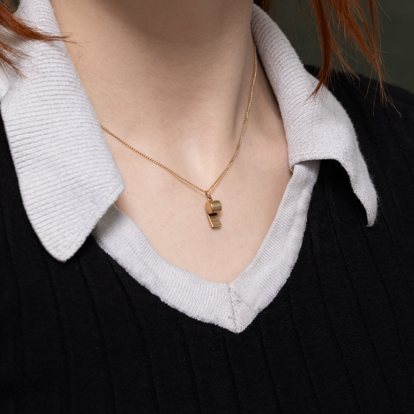 1952 Birmingham 9k Yellow Gold Whistle Charm