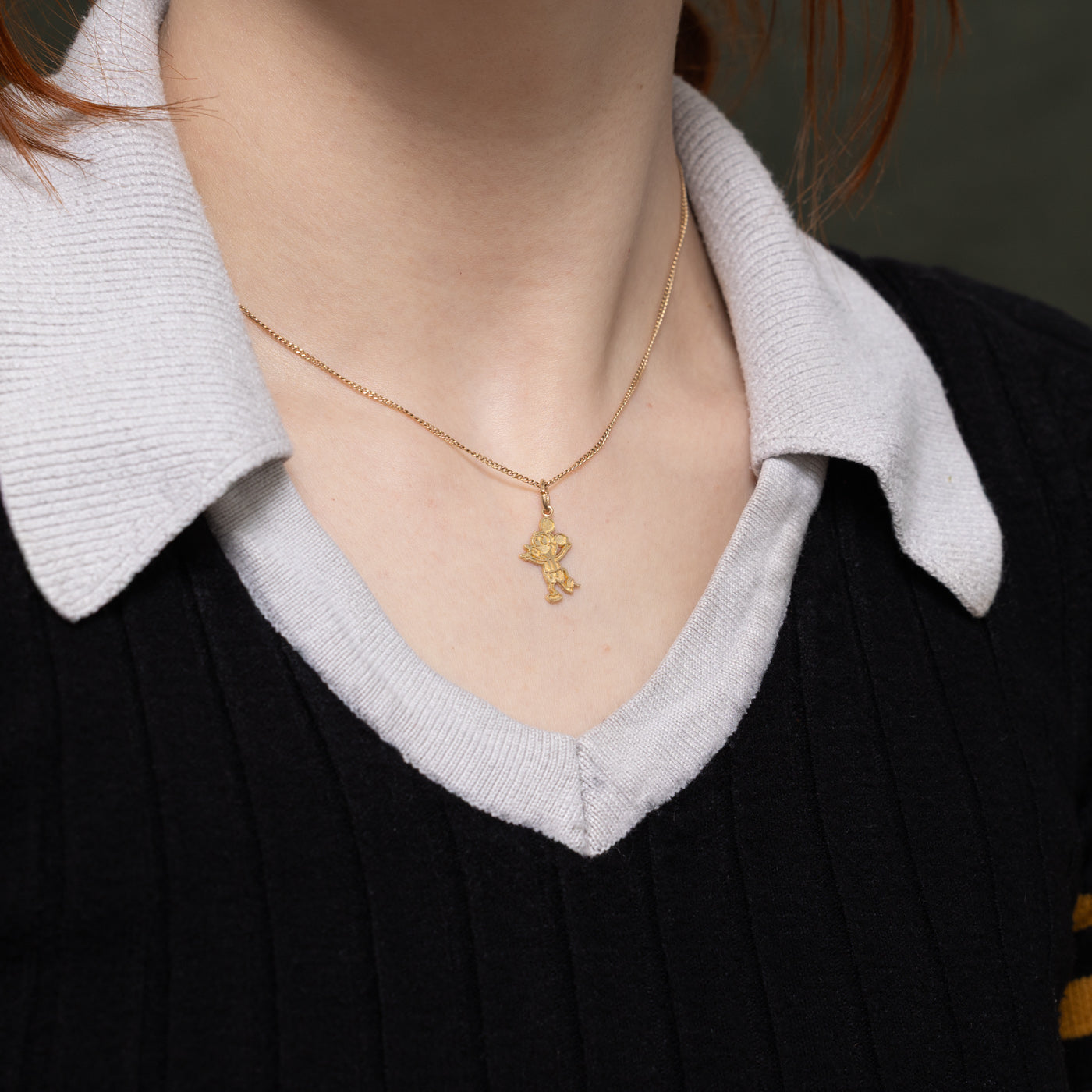 10k Yellow Gold Mouse Charm