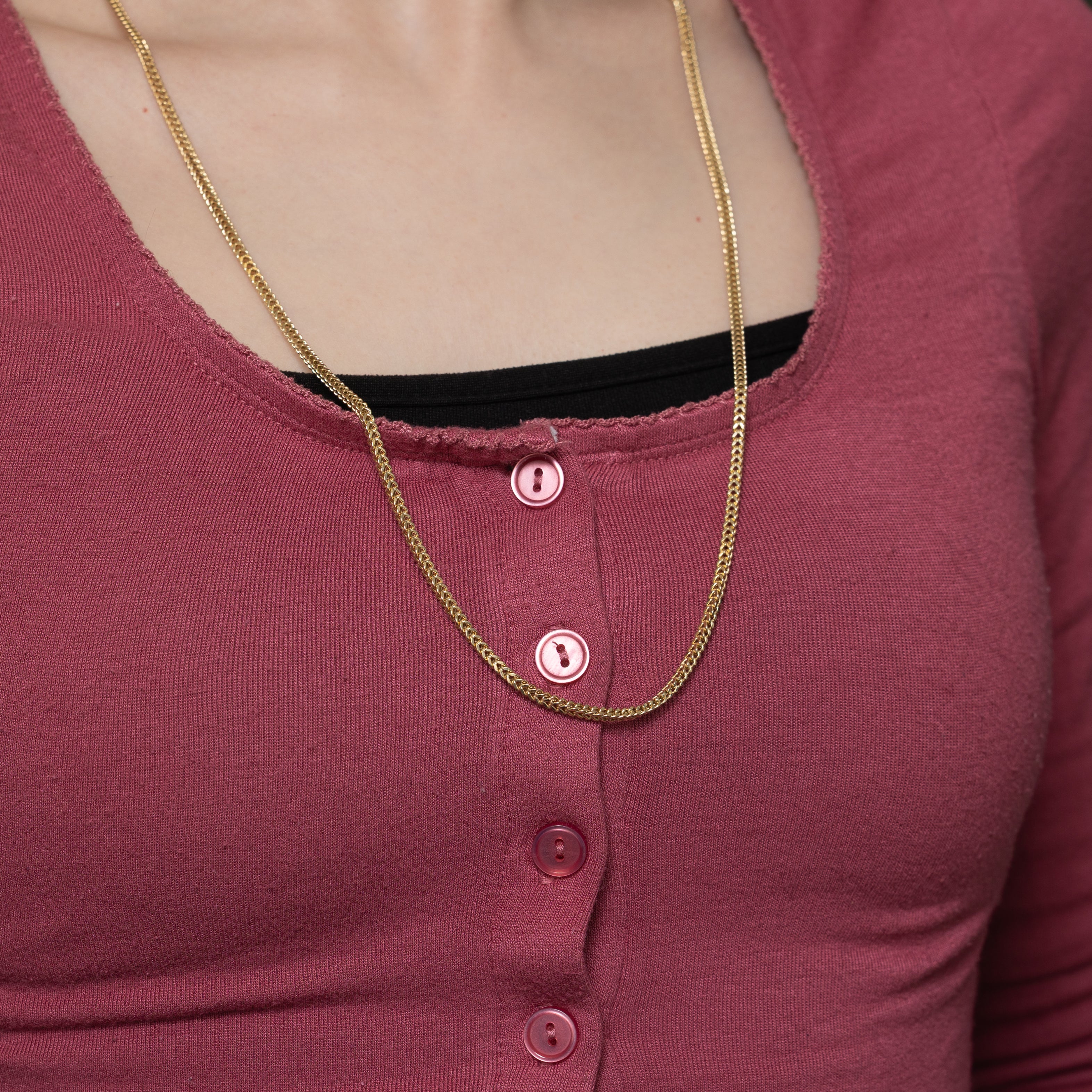 10k Yellow Gold Foxtail Chain | 28"
