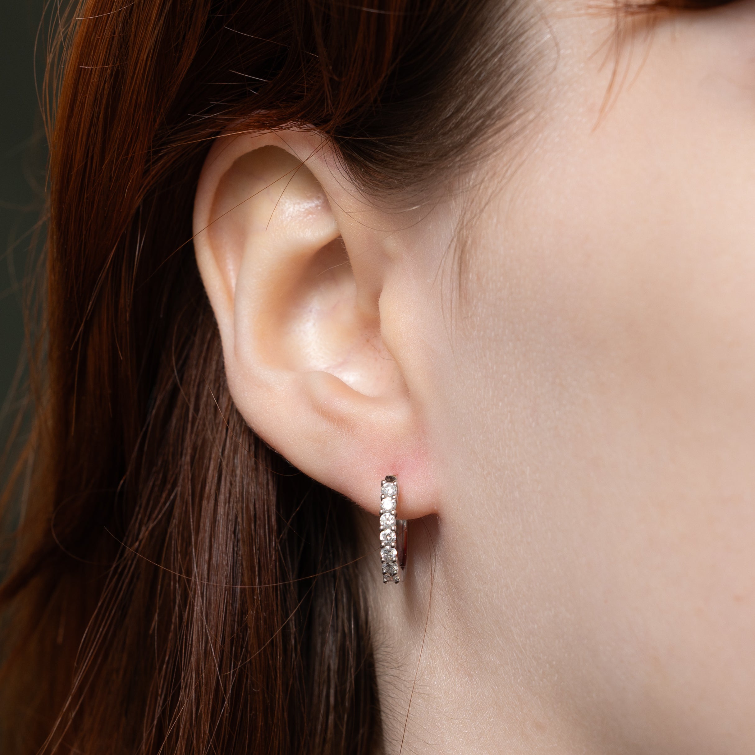 Boucles d'oreilles créoles en diamants | 0,45 ct