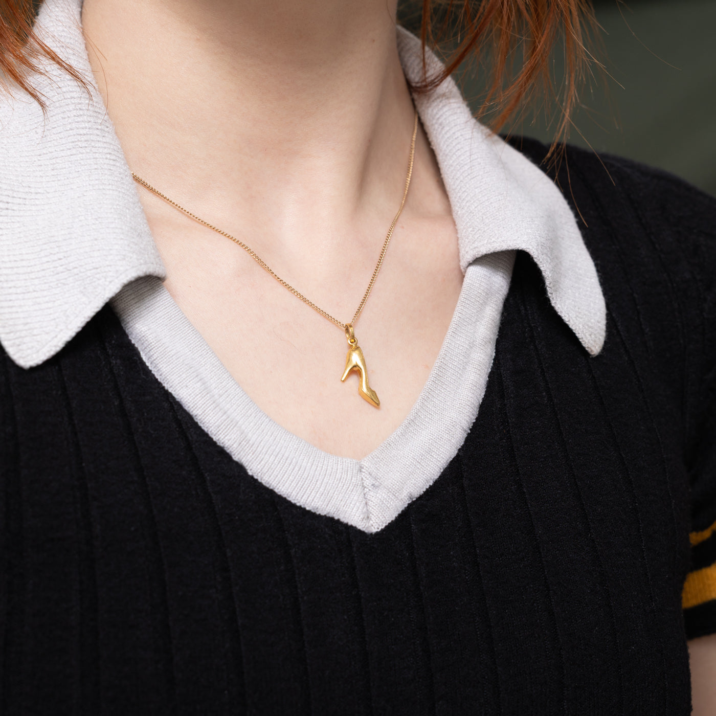 18k Yellow Gold High Heel Charm