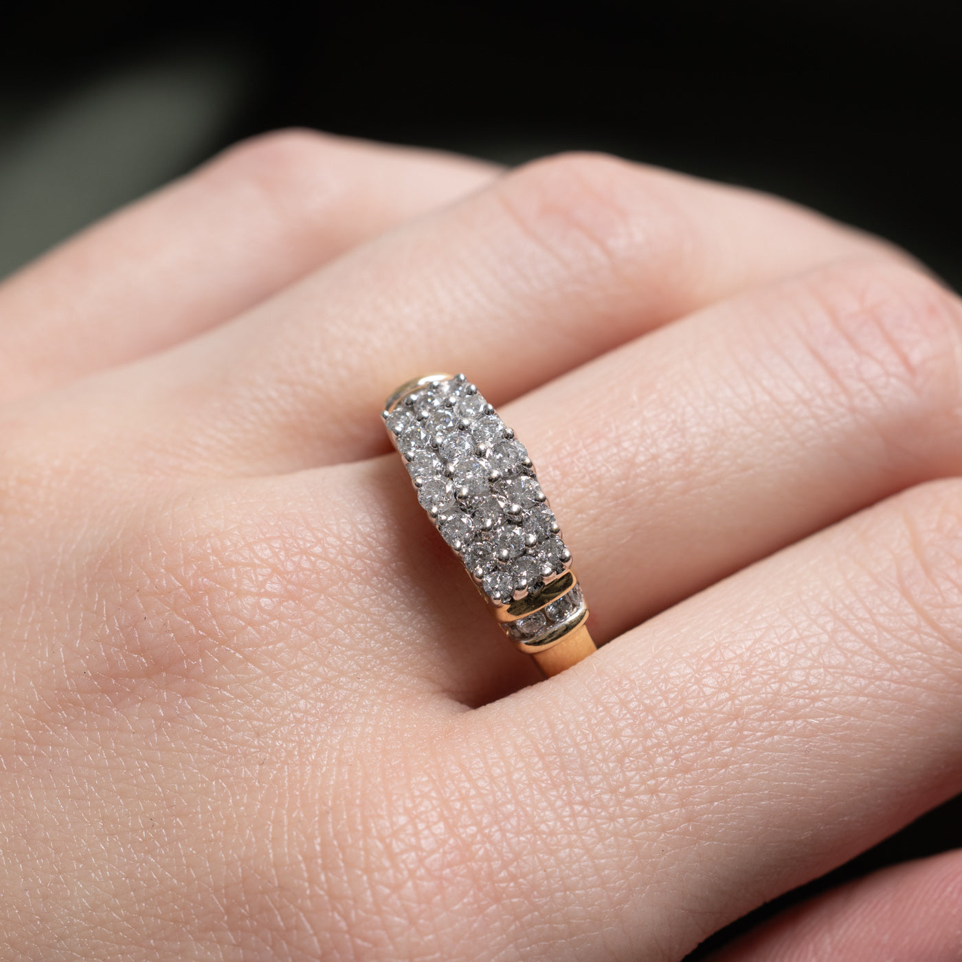 Pave Set Diamond Cluster Ring | 1ctw | SZ 8.25 |