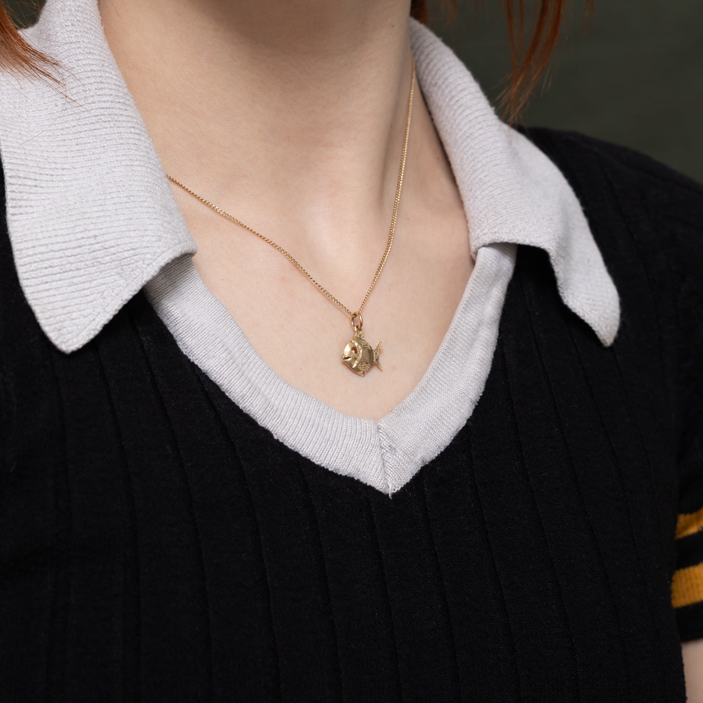 10k Yellow Gold Fish Charm