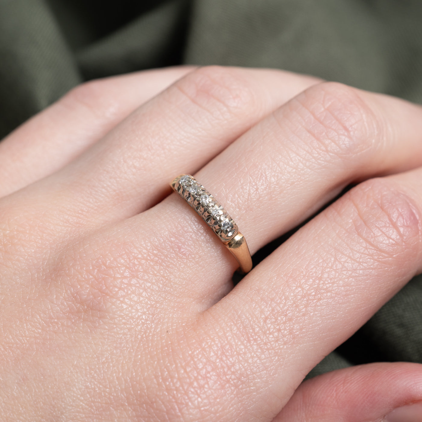 Five Stone Diamond Band | 0.07ctw | SZ 6.25 |