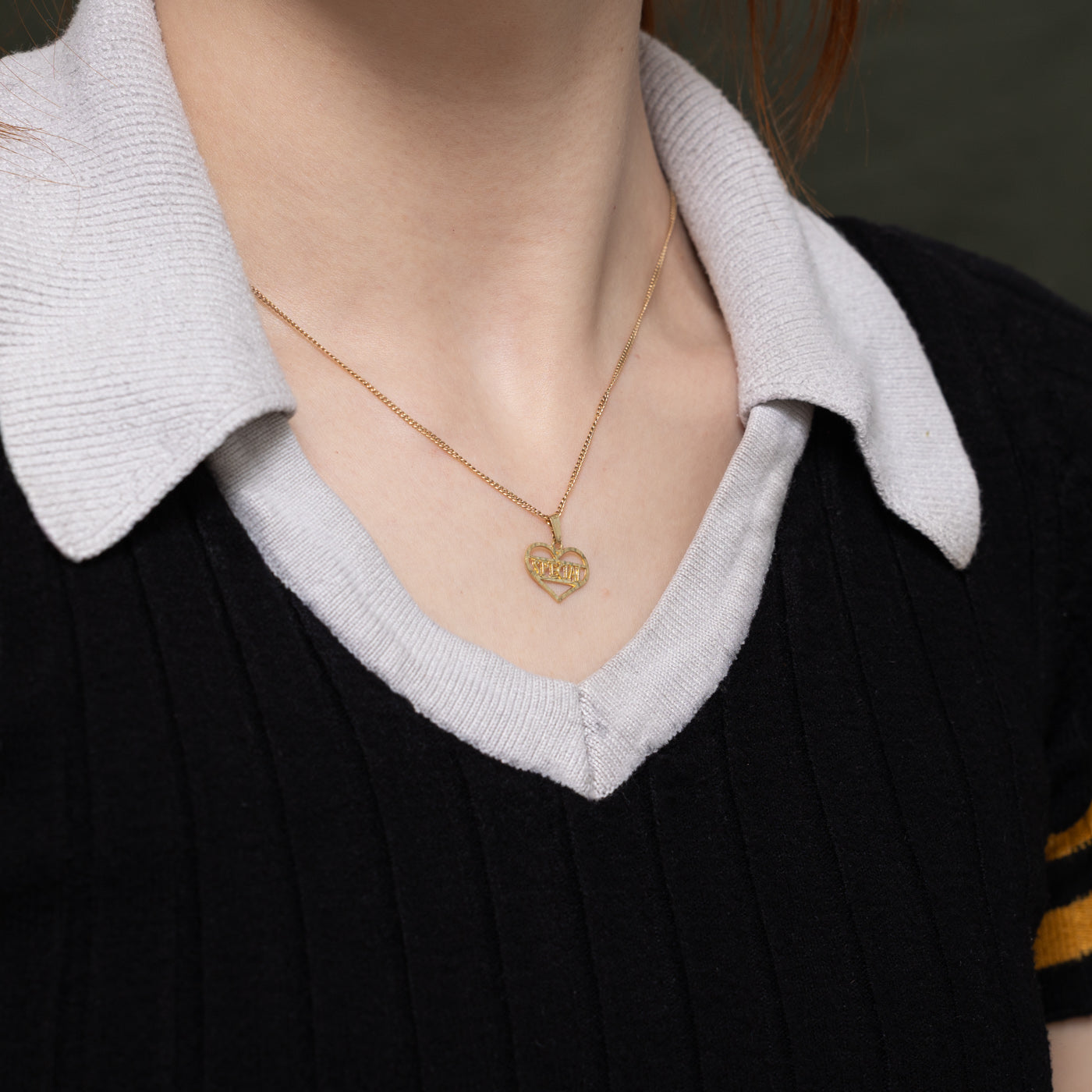 Pendentif cœur « spécial » en or jaune 10 carats