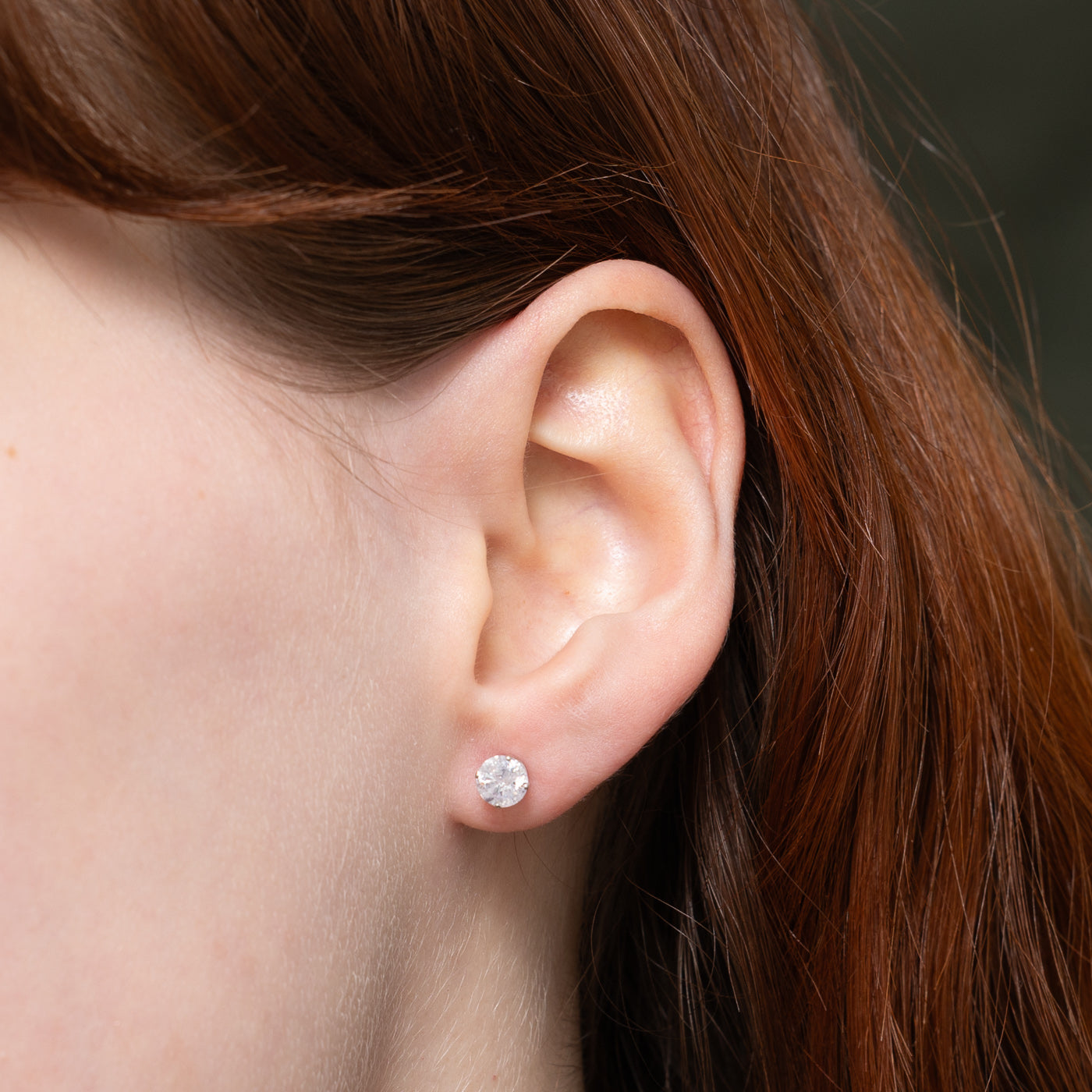 Boucles d'oreilles solitaire en diamant | 1,0 ct I1/I2 H/I |