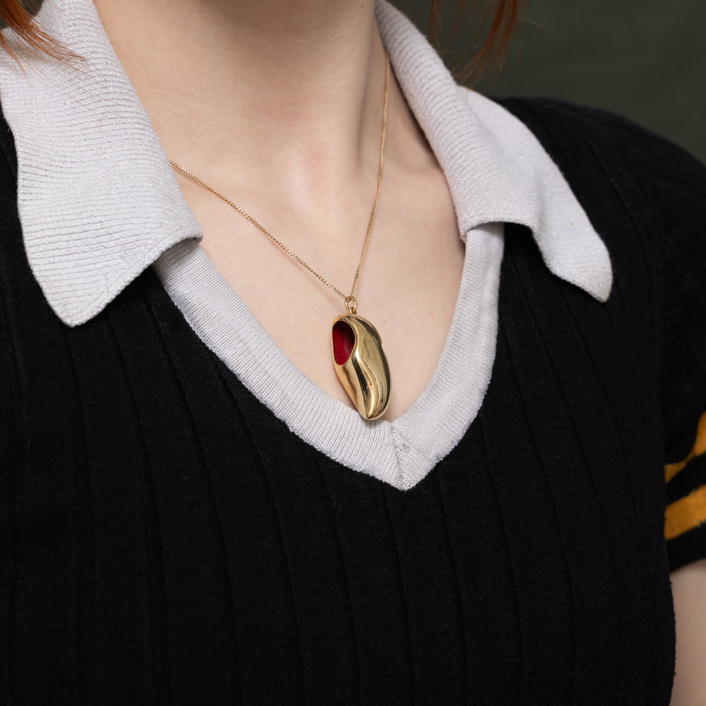 12k Yellow Gold Dutch Clog Pendant