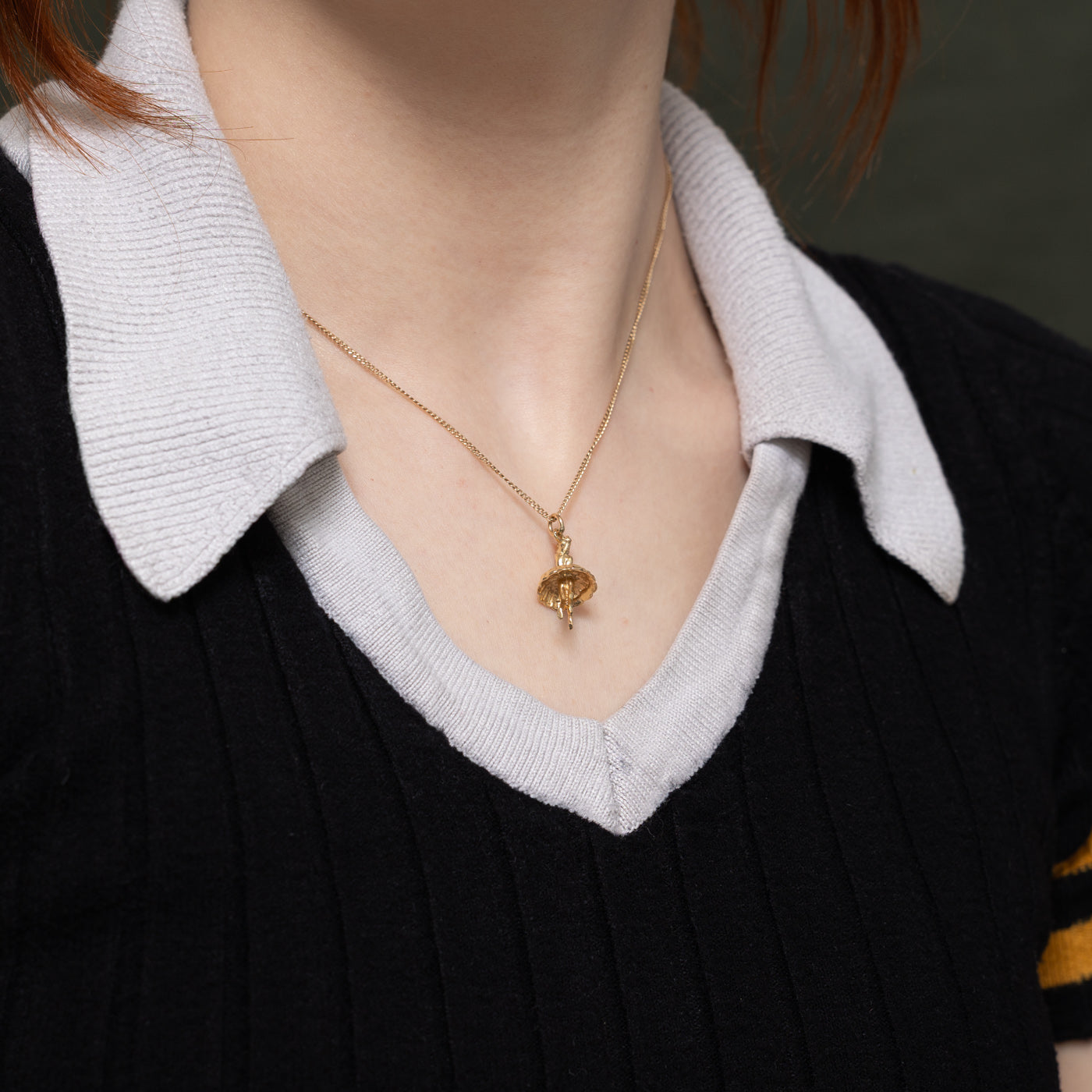 13k Yellow Gold Ballerina Charm