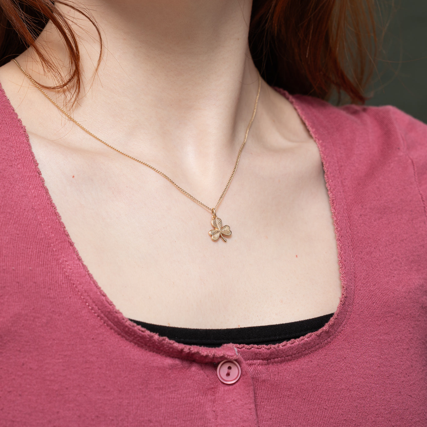 1963 Birmingham 9k Yellow Gold Clover Charm