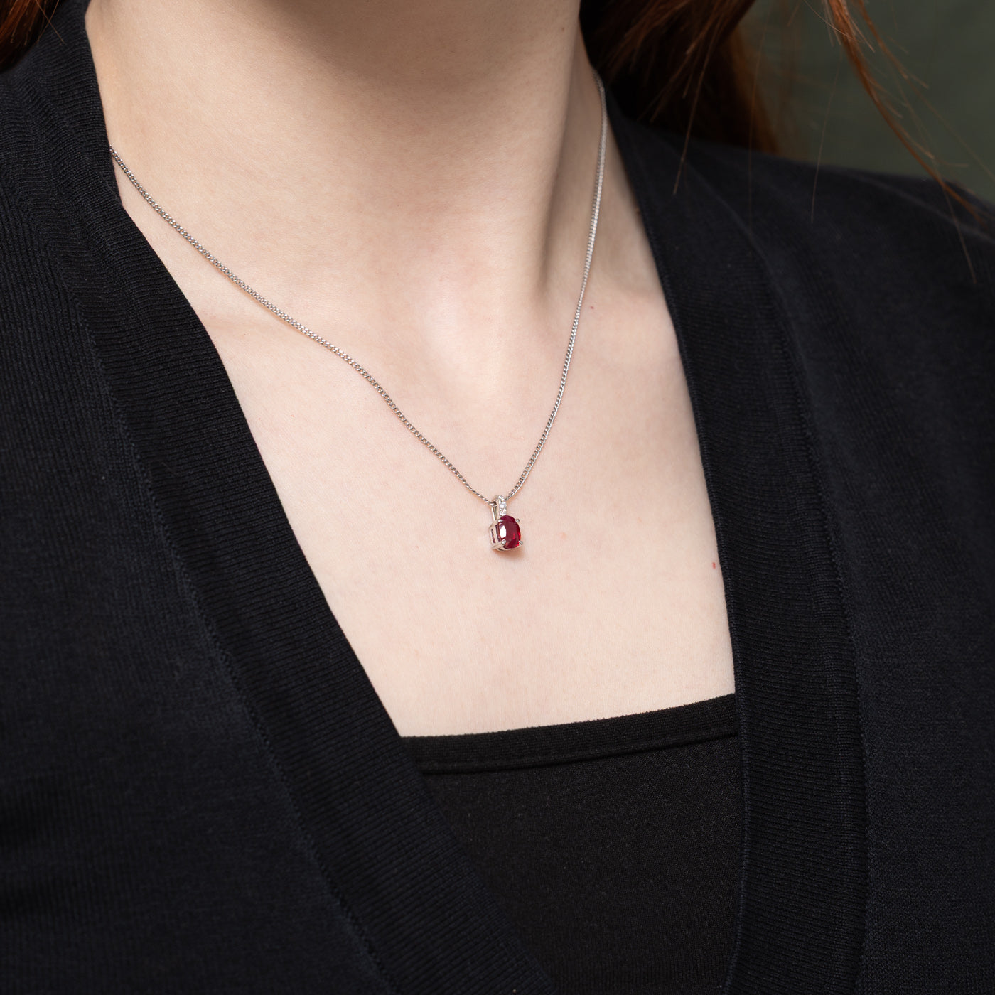 Ruby & Diamond Pendant
