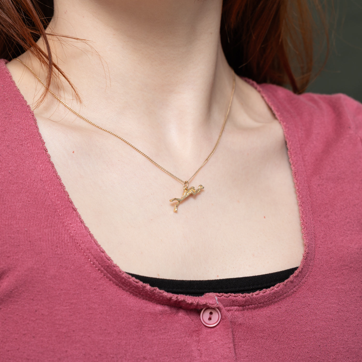 10k Yellow Gold Scuba Diver Charm