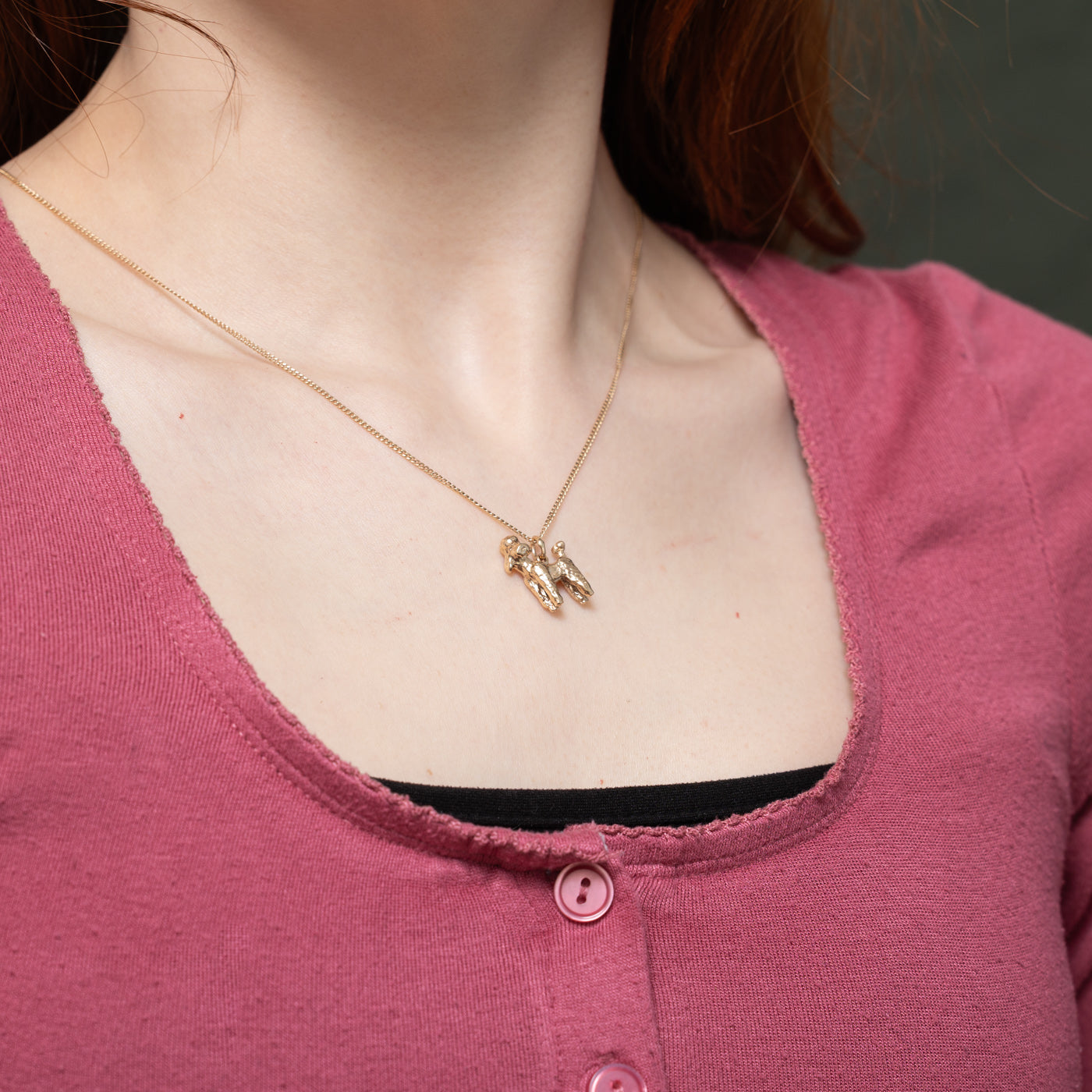 10k Yellow Gold Poodle Charm