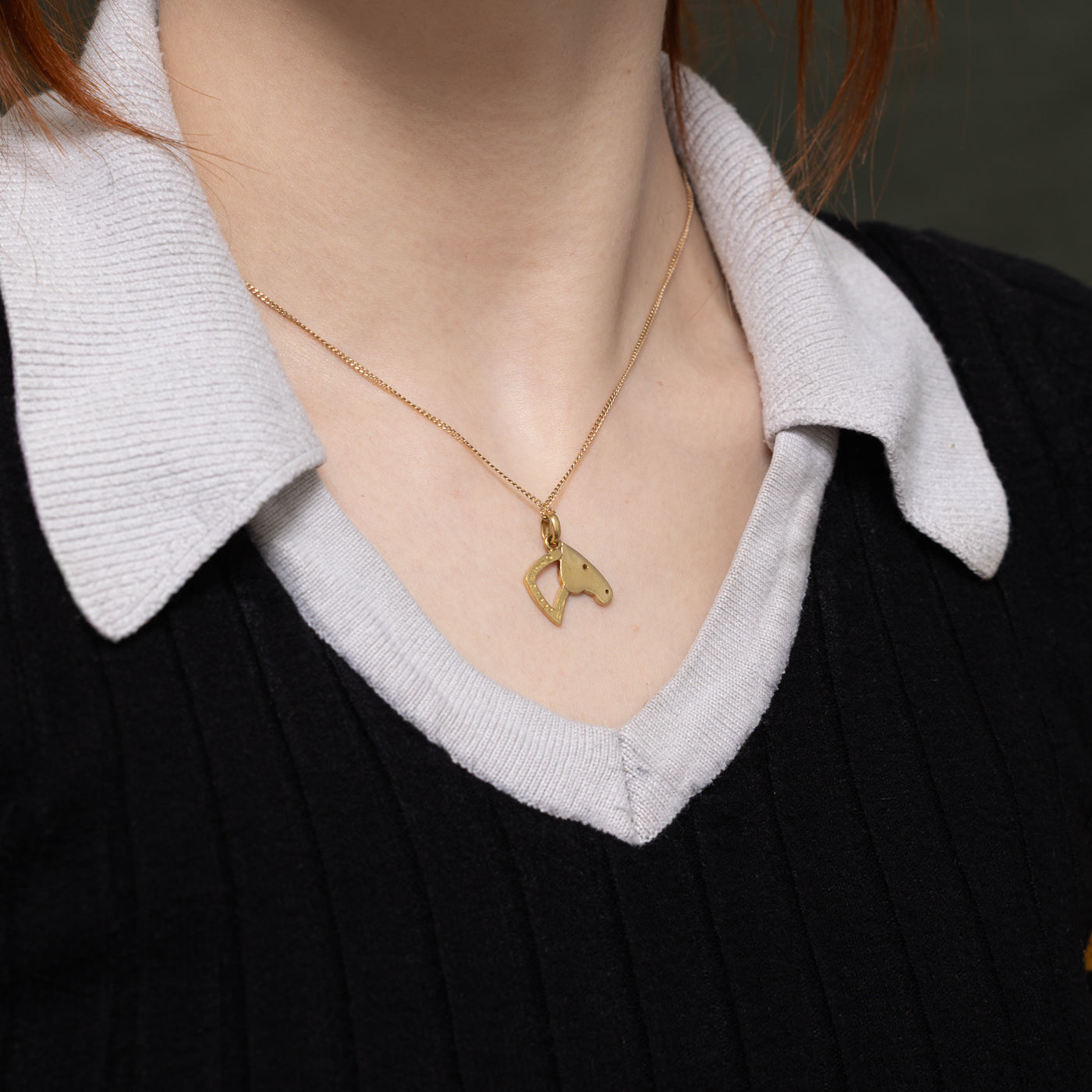 18k Yellow Gold Horse Charm