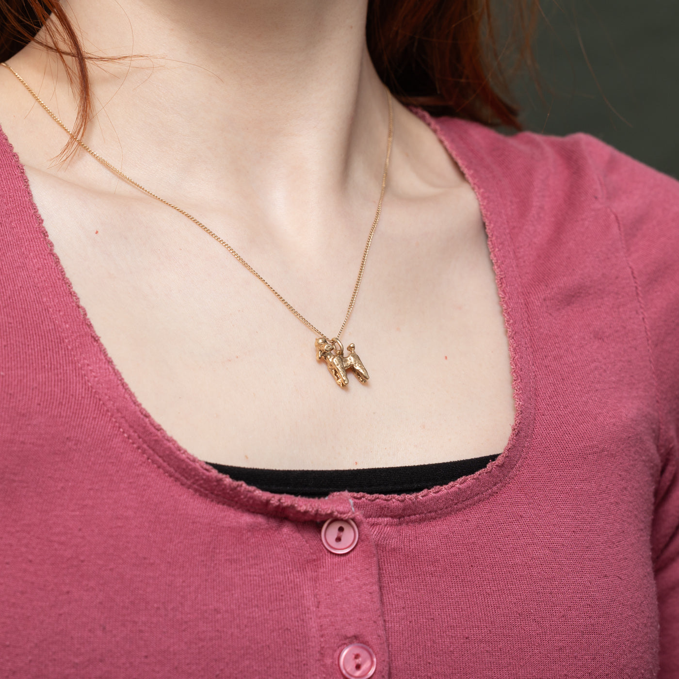 10k Yellow Gold Poodle Charm