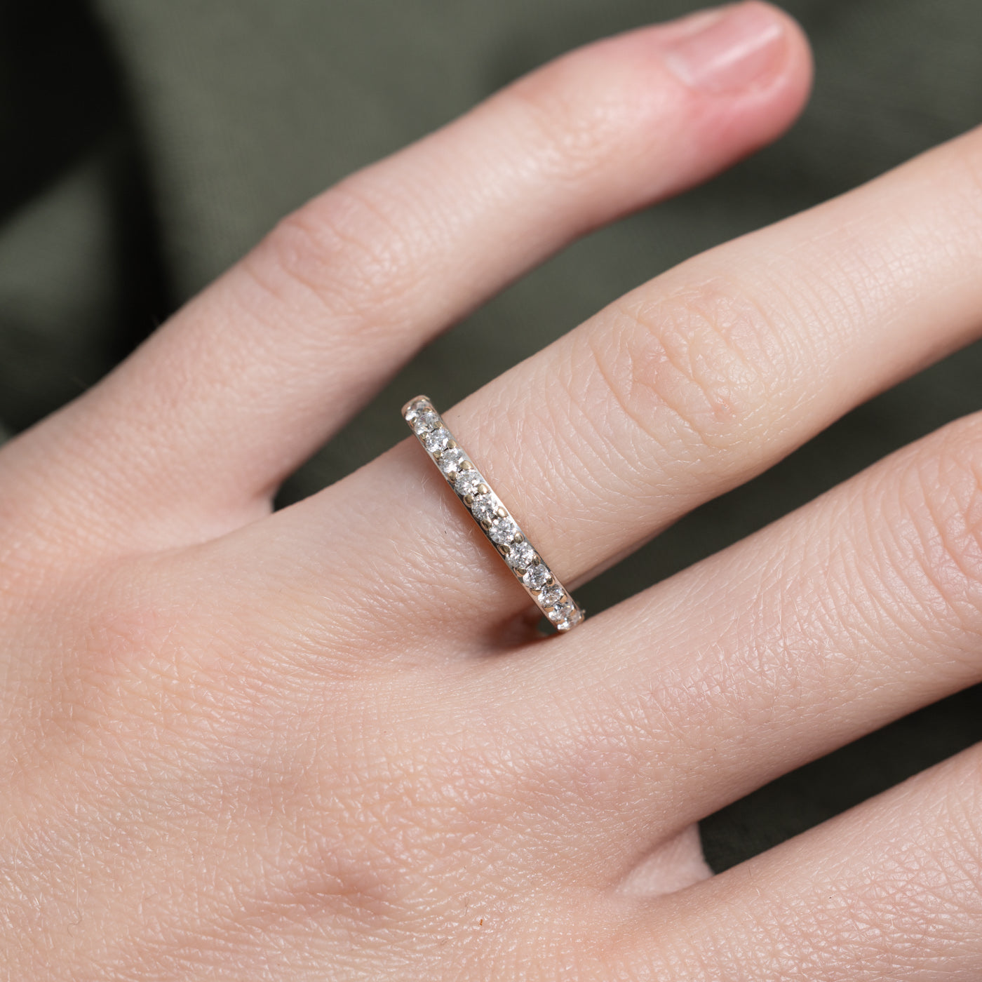 18k Semi Eternity Diamond Band | 0.3ctw | 2.35mm | SZ 4.75 |