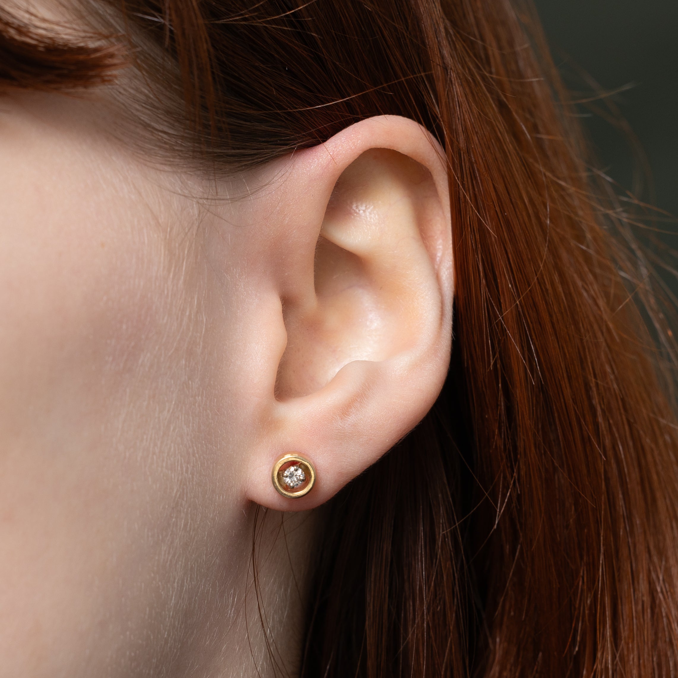 Diamond Open Framed Stud Earrings | 0.18ctw