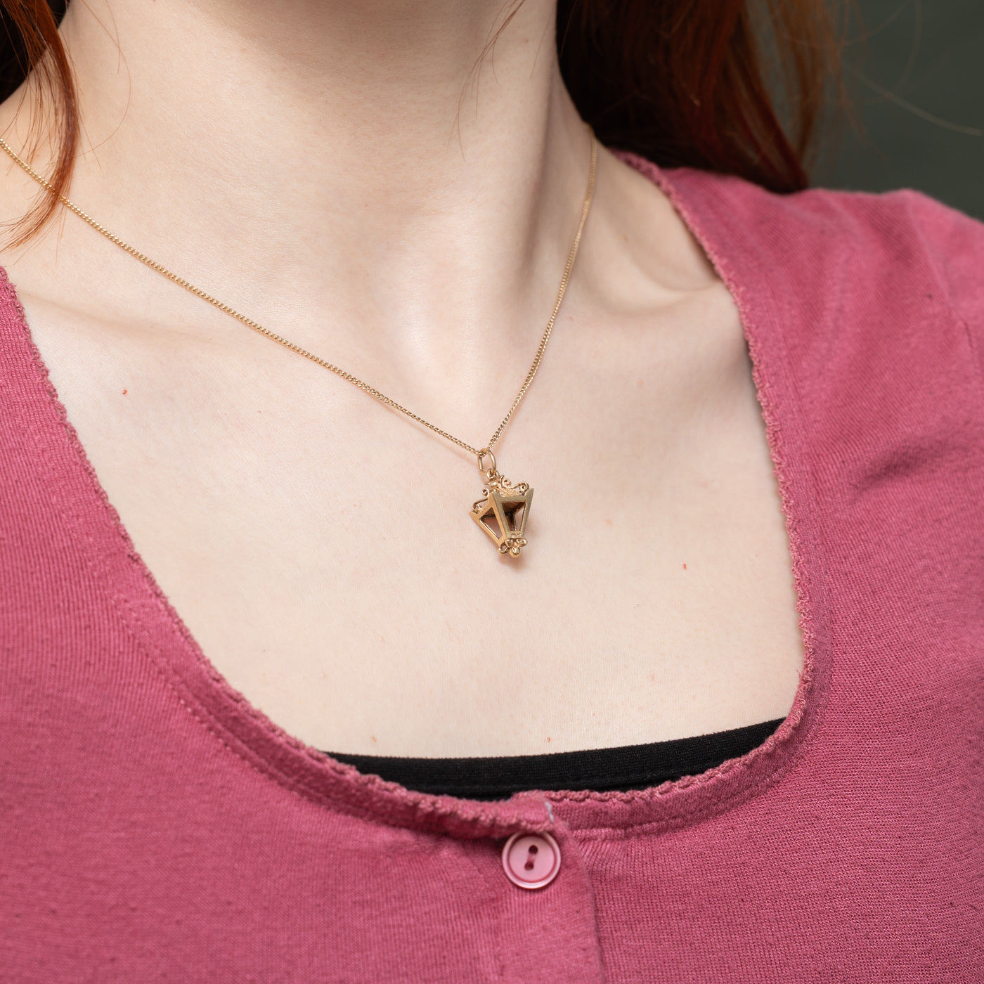 10k Yellow Gold Lamp Charm