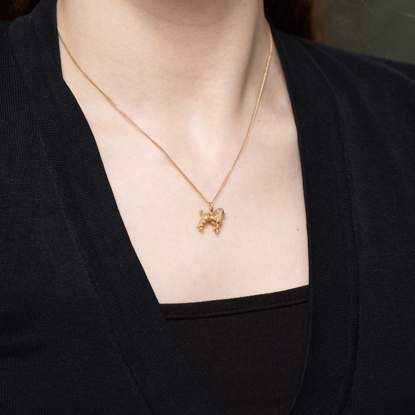 Red Paste Poodle Charm