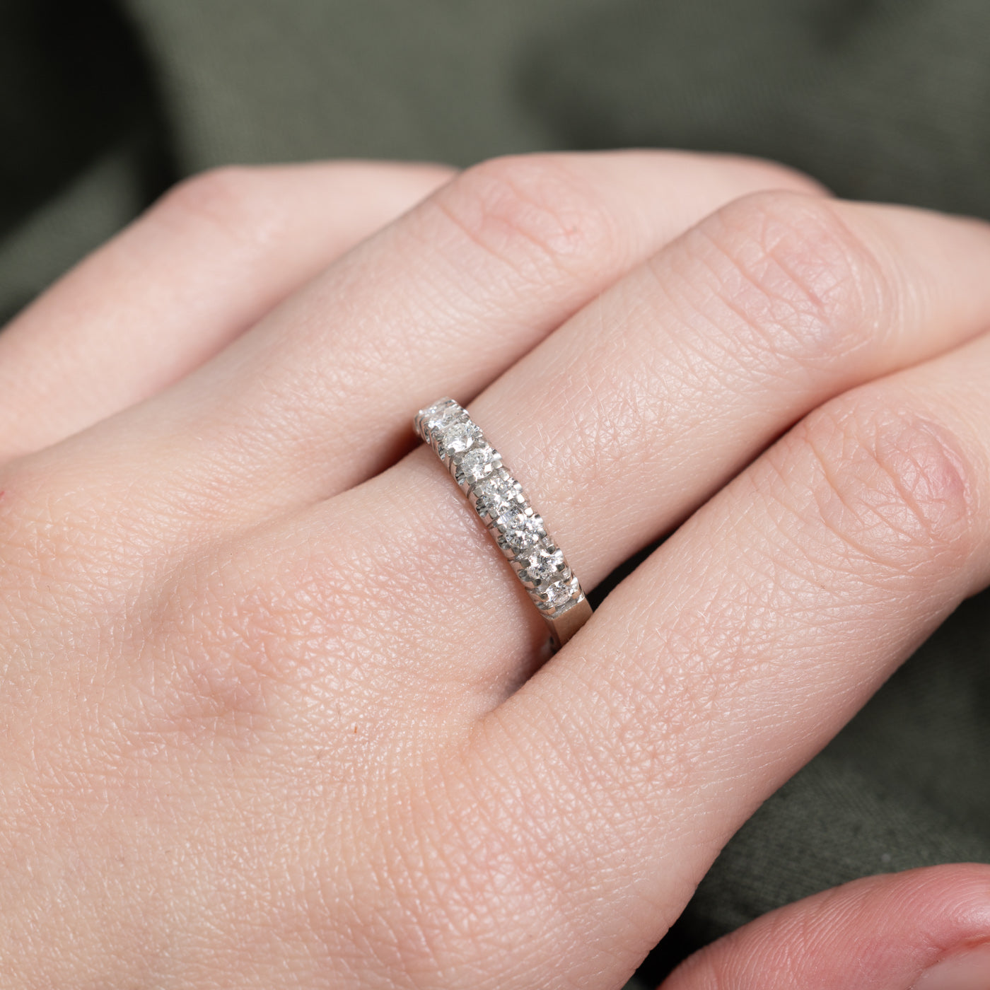 Semi Eternity Diamond Band | 0.4ctw | 3.70mm | SZ 7.5 |