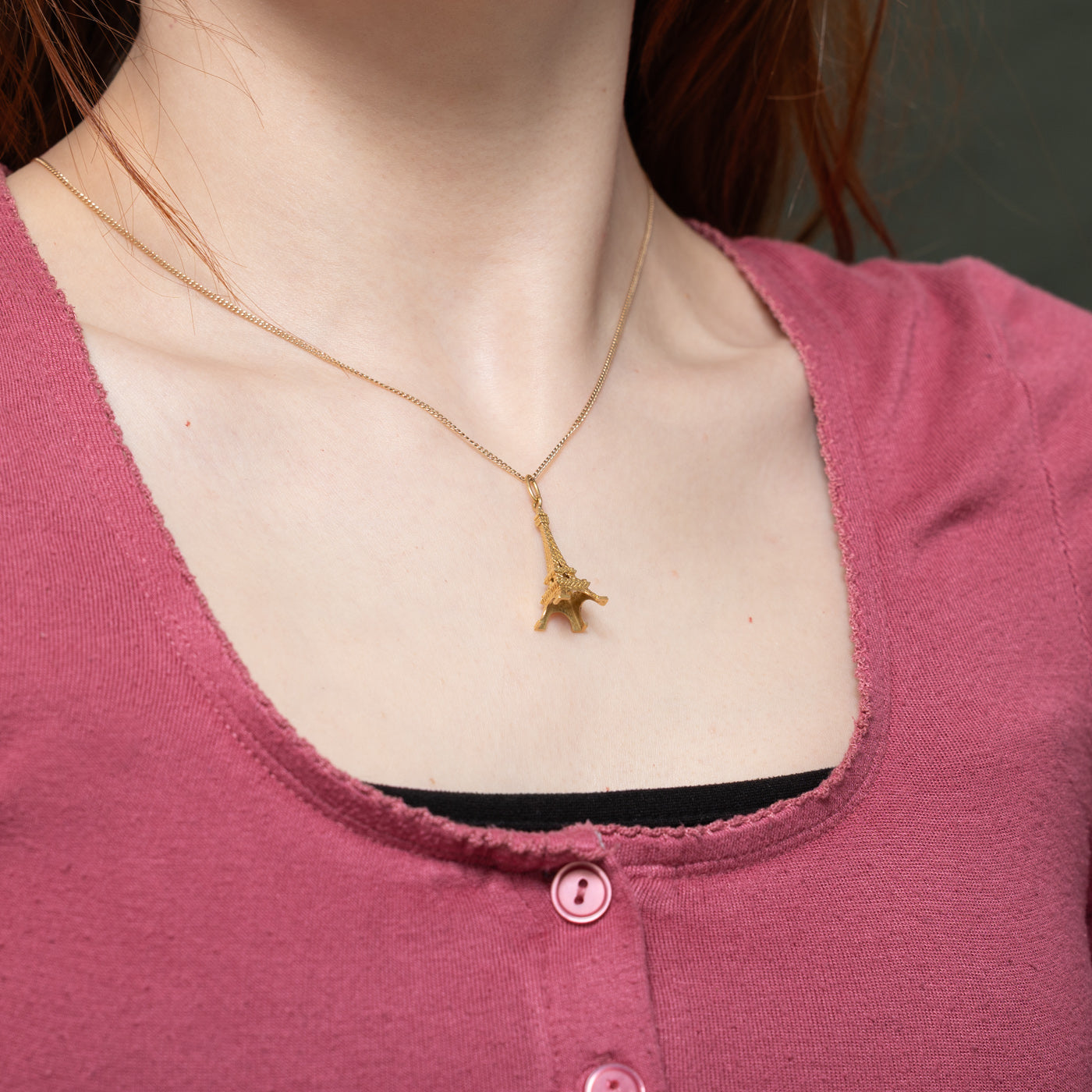 20k Yellow Gold Eiffel Tower Charm