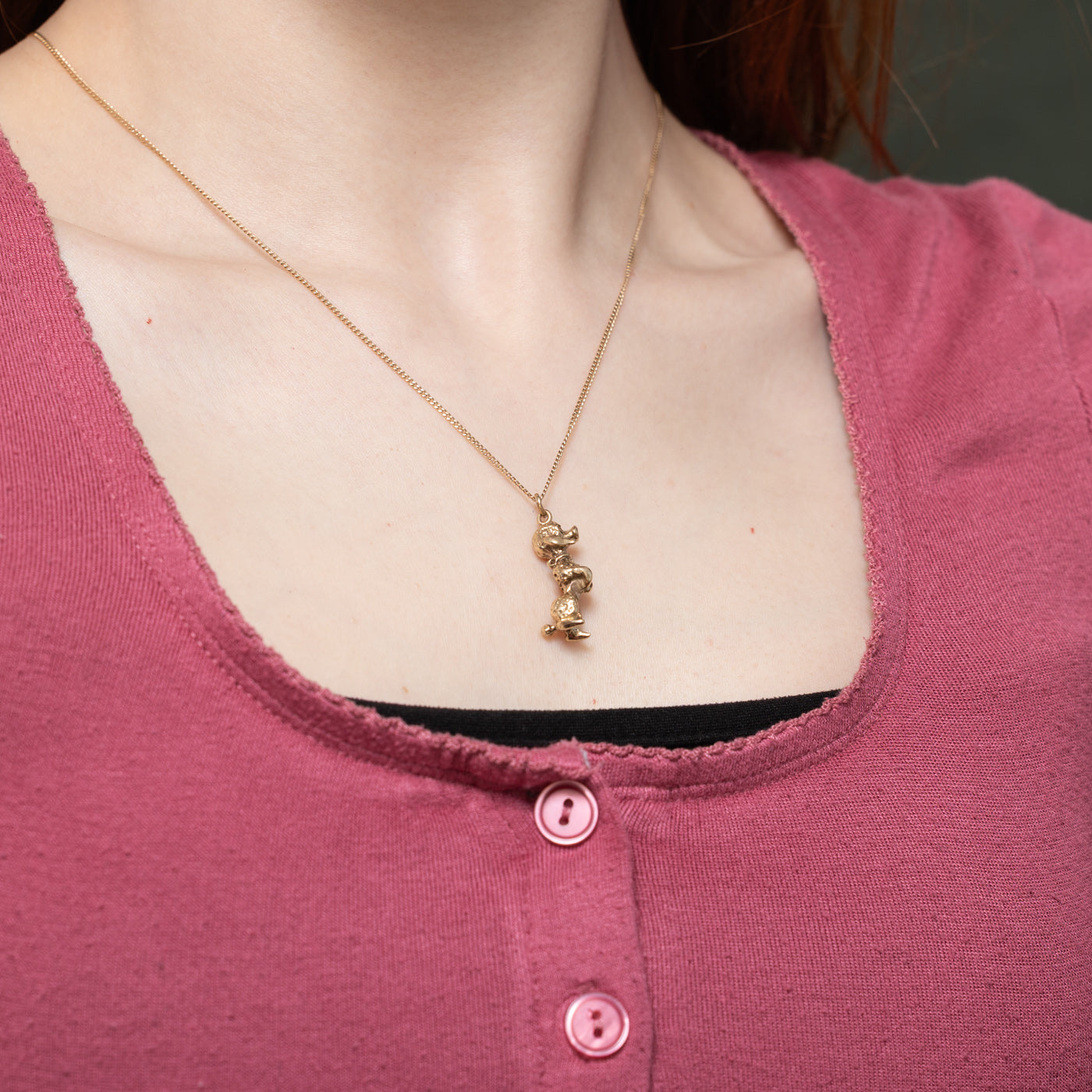 10k Yellow Gold Poodle Charm