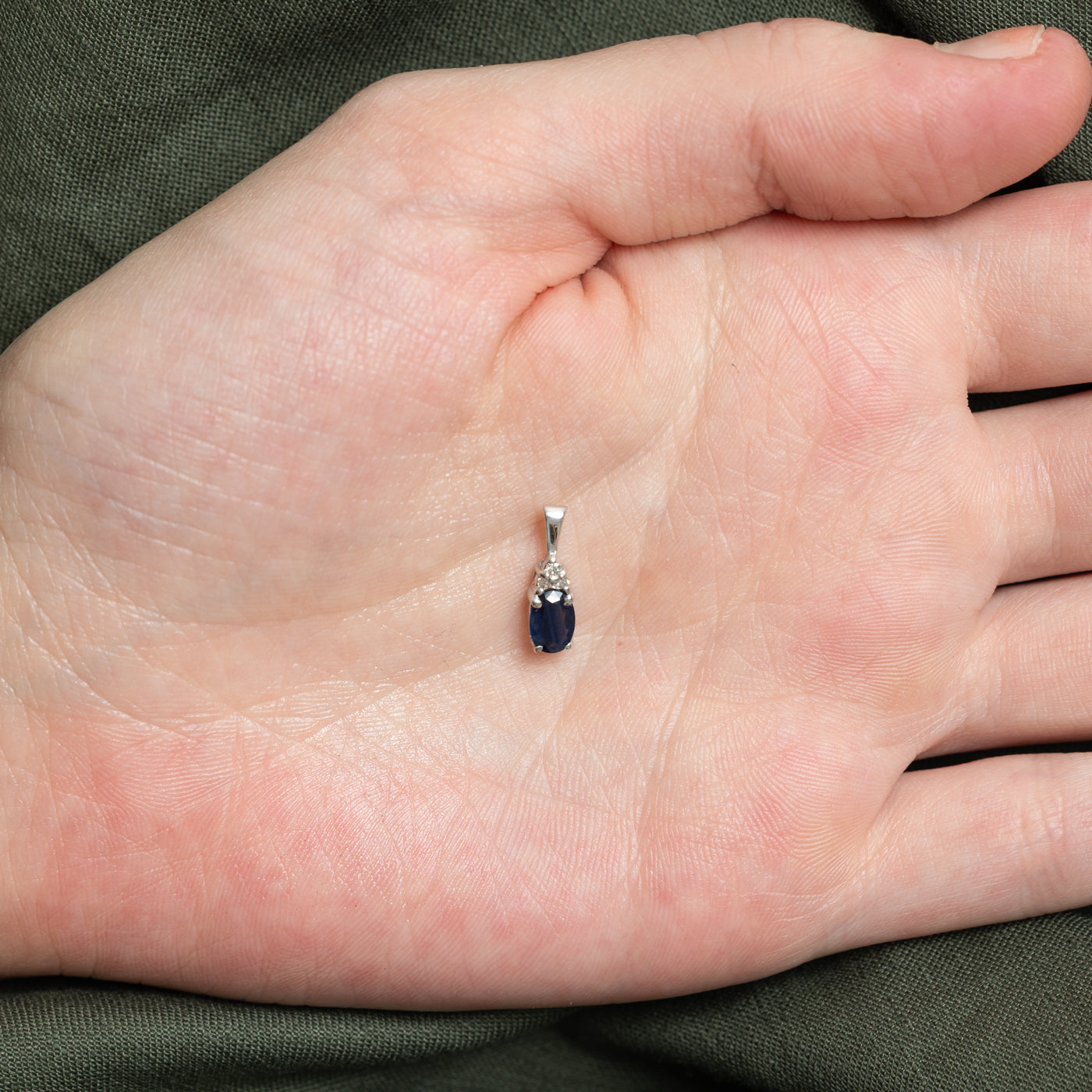 Pendentif saphir et diamant