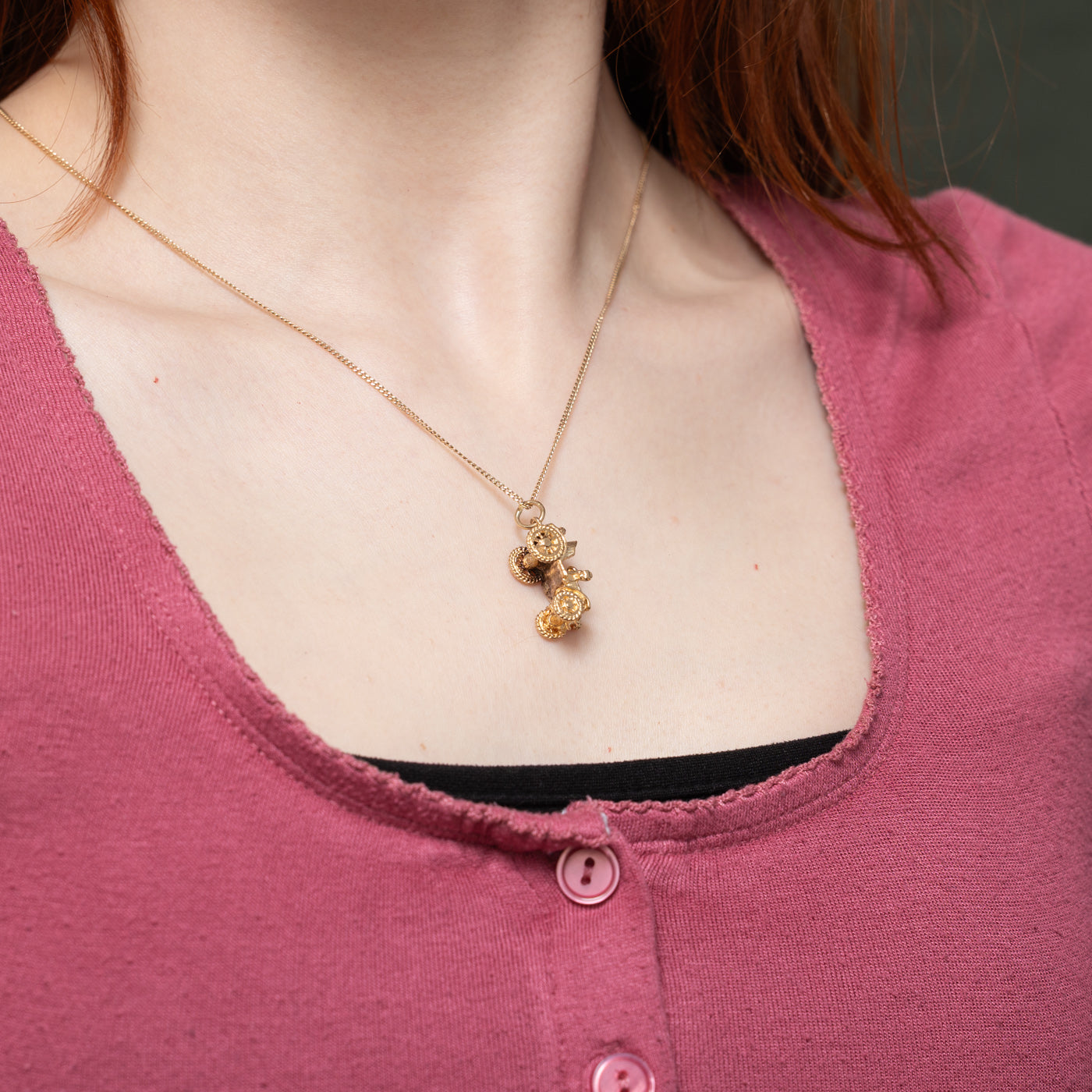 9k Yellow Gold Vintage Car Charm