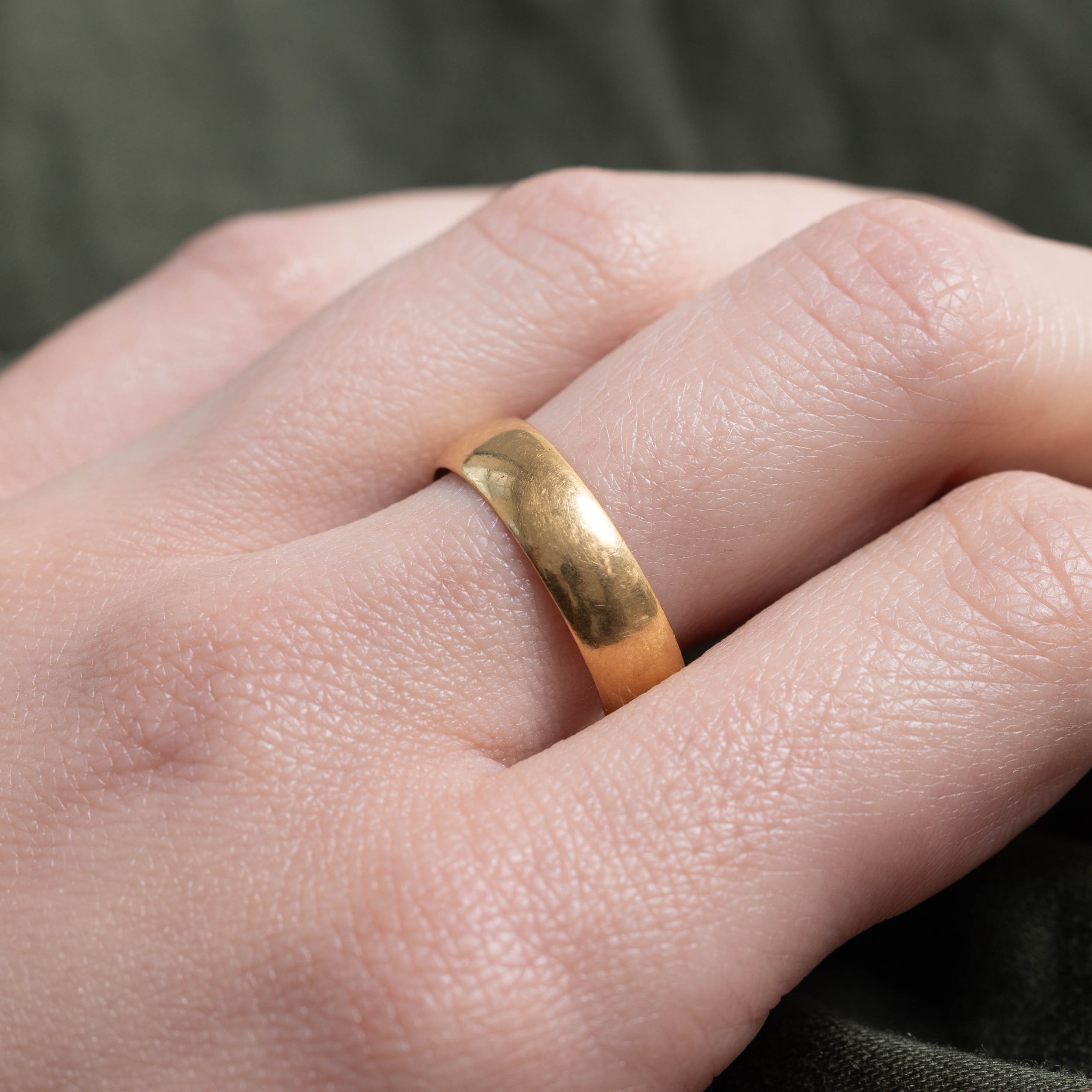 1911 Birmingham UK Yellow Gold Band | 5.60mm | SZ 8.5