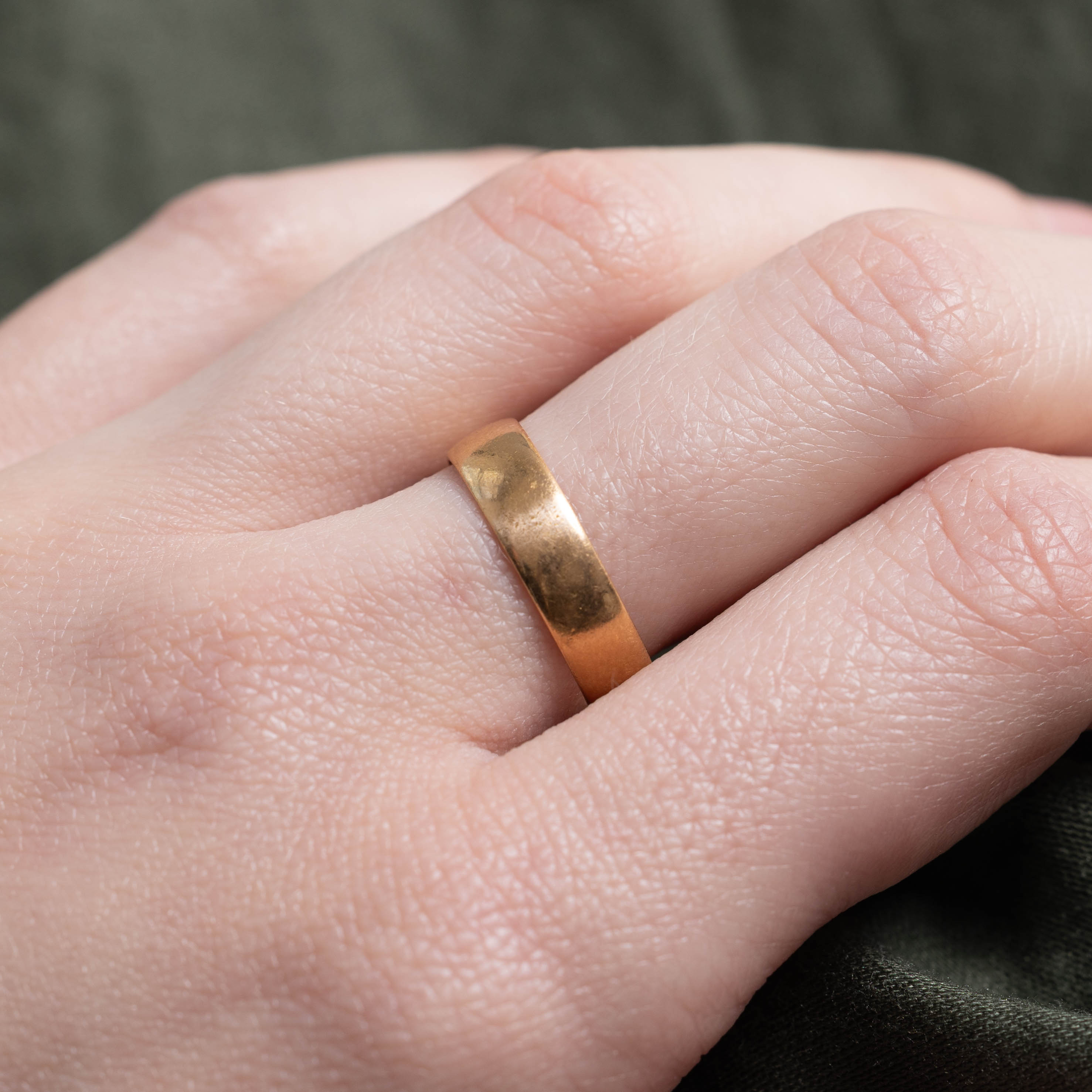 1908 Birmingham 22k Yellow Gold Band | 4.60mm | SZ 6.75