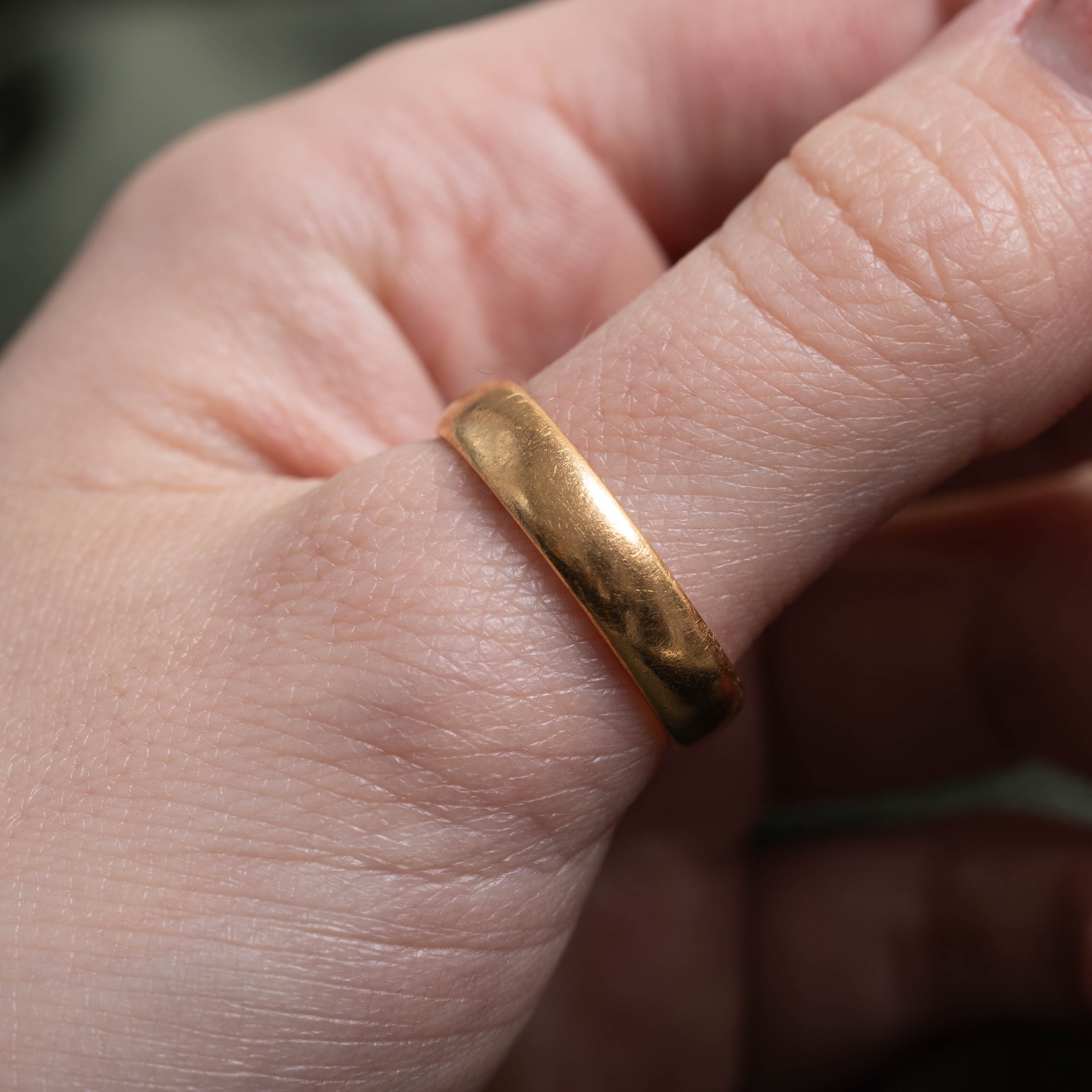 1925 Birmingham 22k Yellow Gold Band | 4.90mm | SZ 9.25